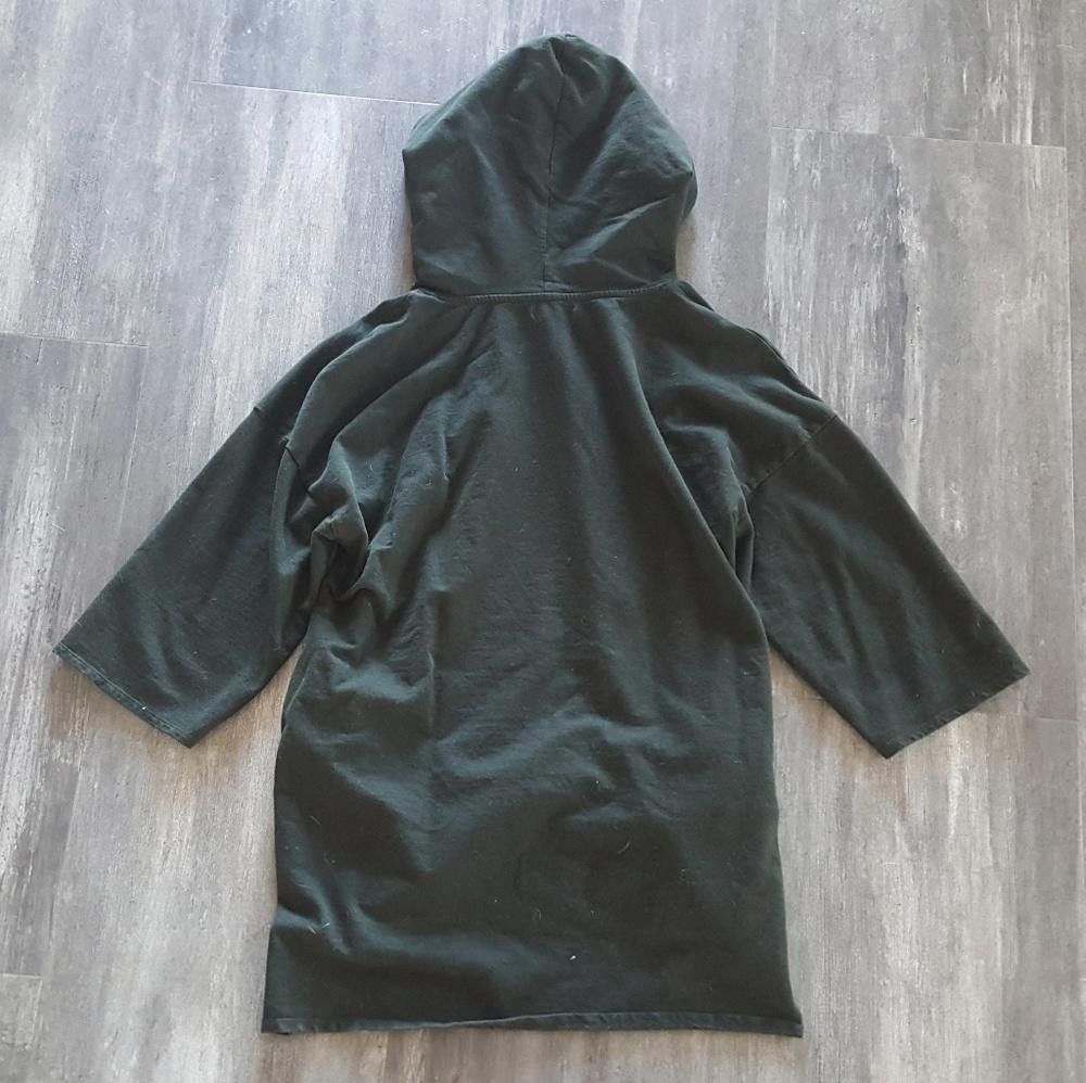 Zara Dark Green Zara Oversized Hoodie 3/4 Sleeve Size S / US 4 / IT 40 - 2 Thumbnail