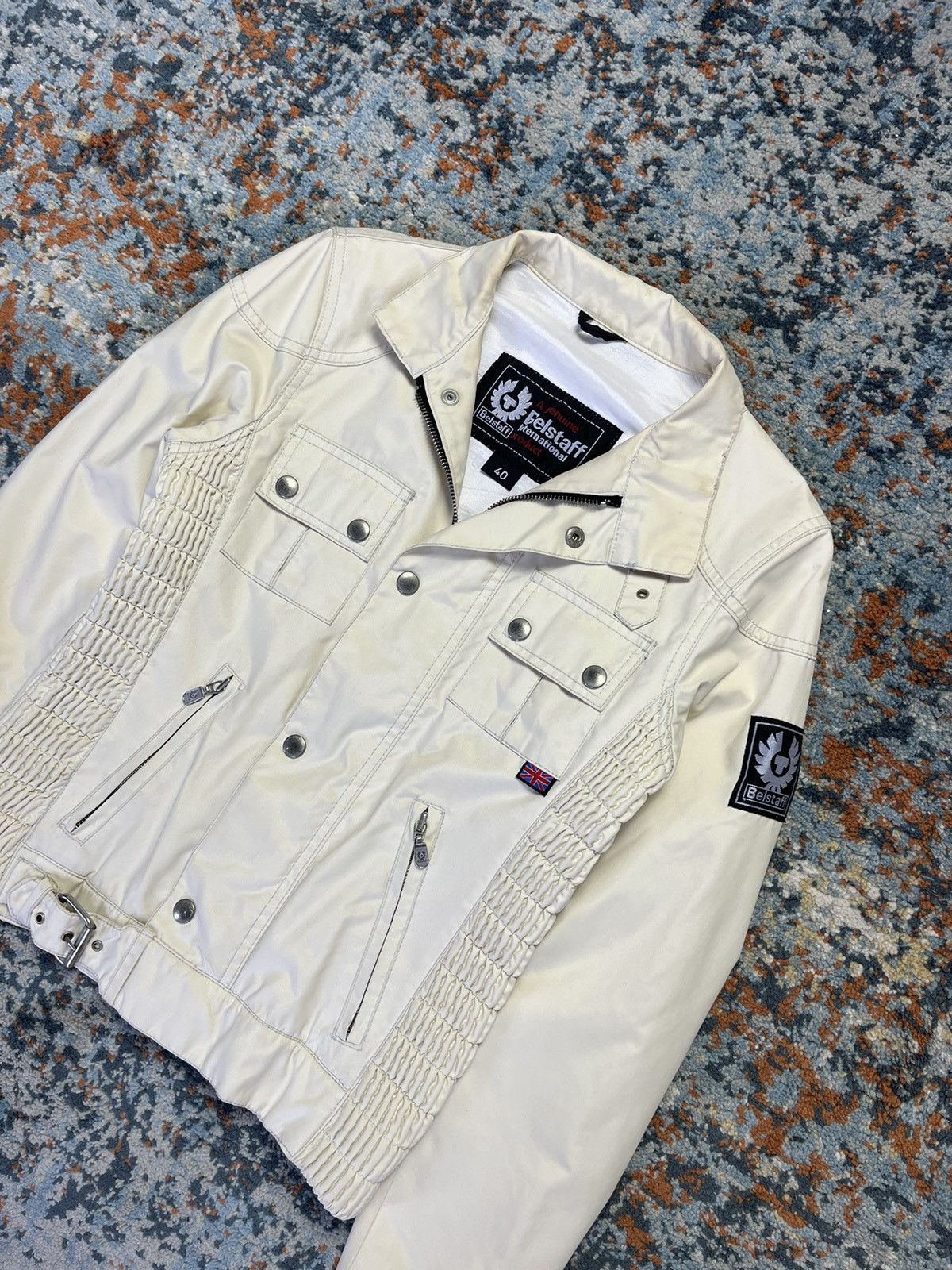 Belstaff × Vintage Vintage 90s Belstaff Gangster 1969 cropped biker jacket Size L / US 10 / IT 46 - 7 Thumbnail
