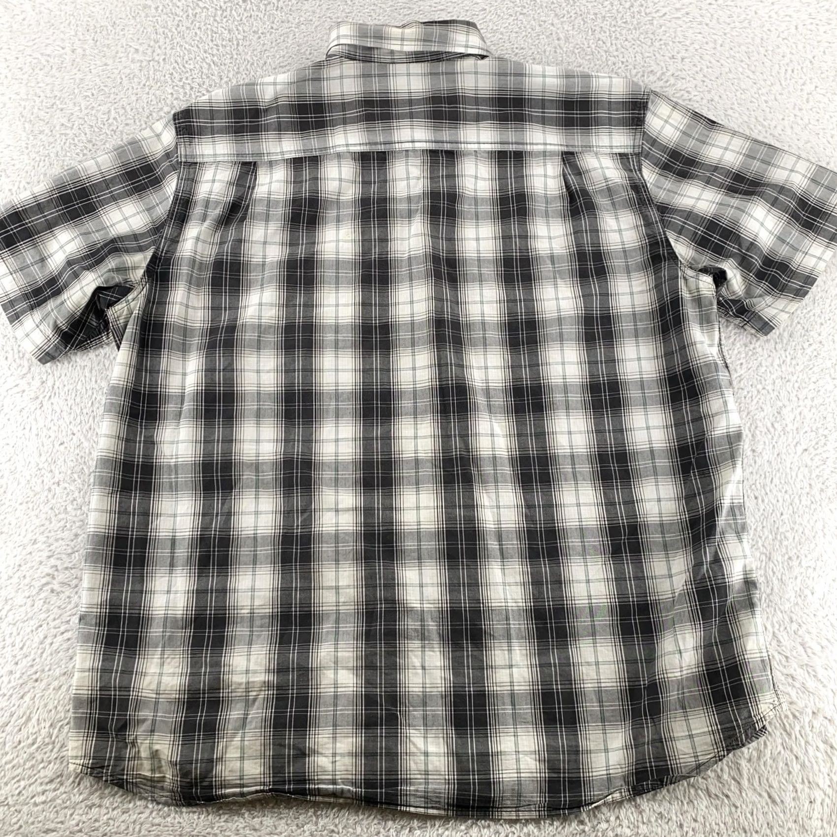 Carhartt Carhartt Shirt Mens XL Black Plaid Button Down Short Sleeve Workwear Size US XL / EU 56 / 4 - 4 Thumbnail