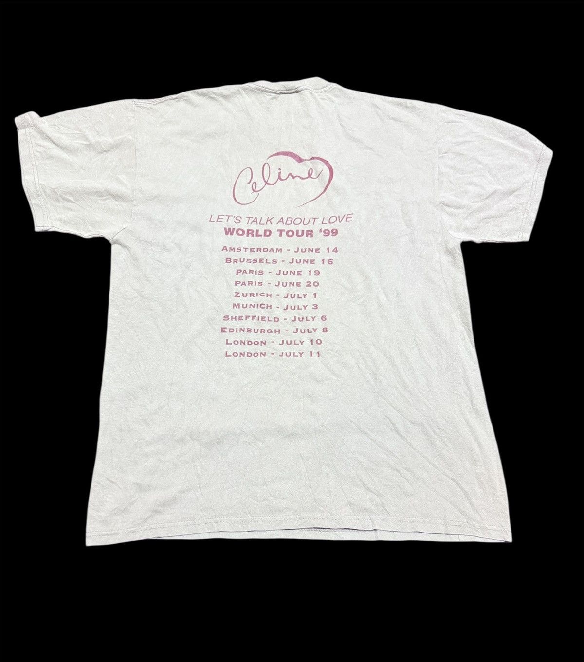 Vintage Vtg 90s Celine Dion world tour tee Size US L / EU 52-54 / 3 - 2 Thumbnail
