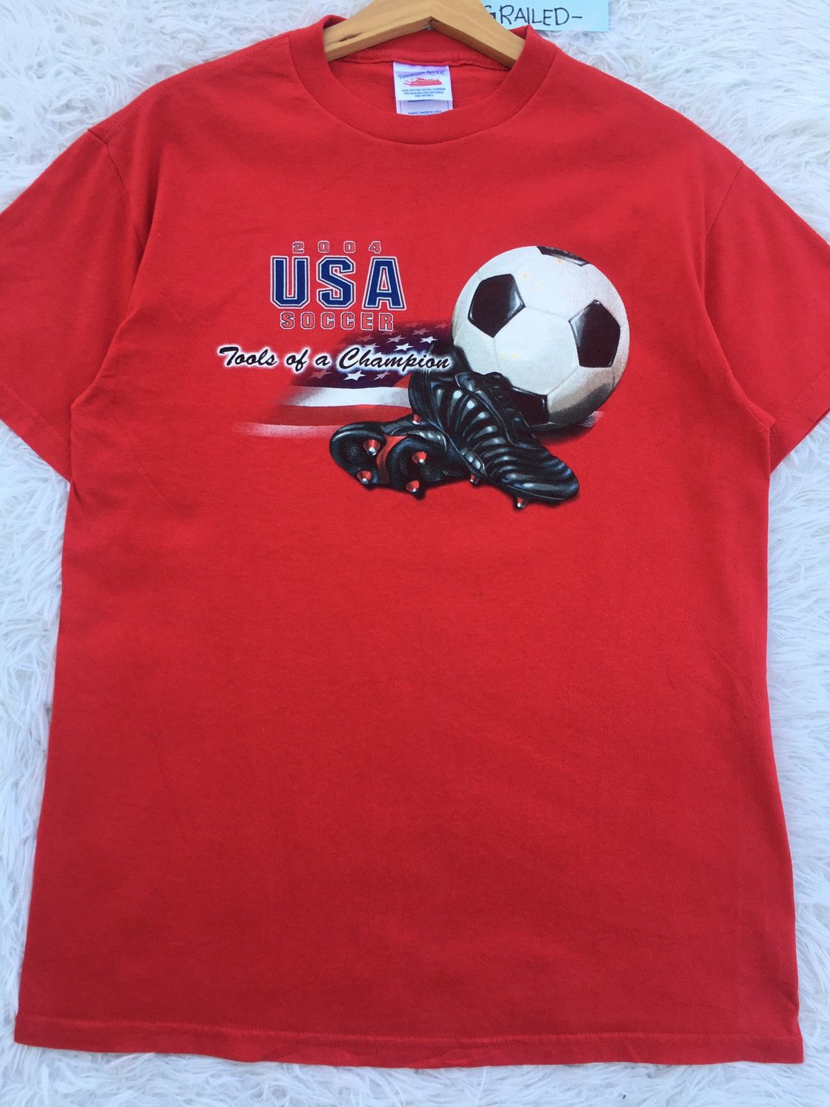 Vintage Rare Vintage 2004 USA Soccer Tshirt Size US M / EU 48-50 / 2 - 4 Thumbnail