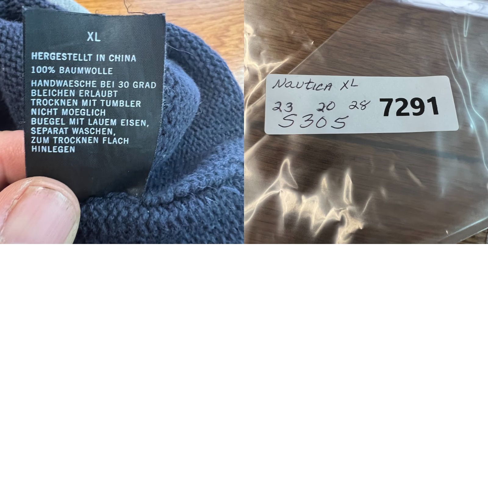Nautica Nautica Mens Cotton Collared 1/4 Zip Long Sleeves Blue Pullover Sweater Size XL Size US XL / EU 56 / 4 - 8 Thumbnail