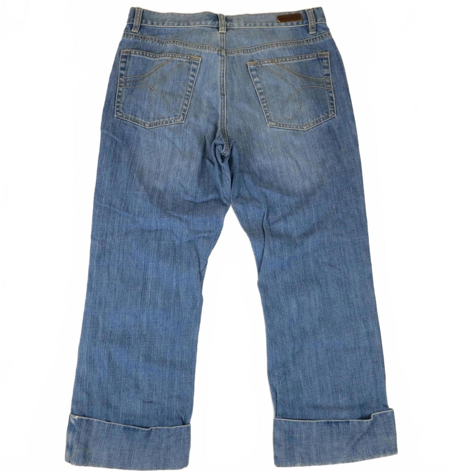 Other Calvin Klein Light Blue Cropped Jeans with Cuffed Hem Size 8 Size 30" / US 8 / IT 44 - 6 Thumbnail