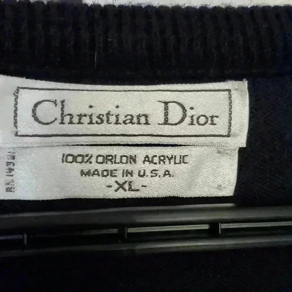Dior Christian Dior Size Vintage V Neck Sweater Size US XL / EU 56 / 4 - 2 Thumbnail