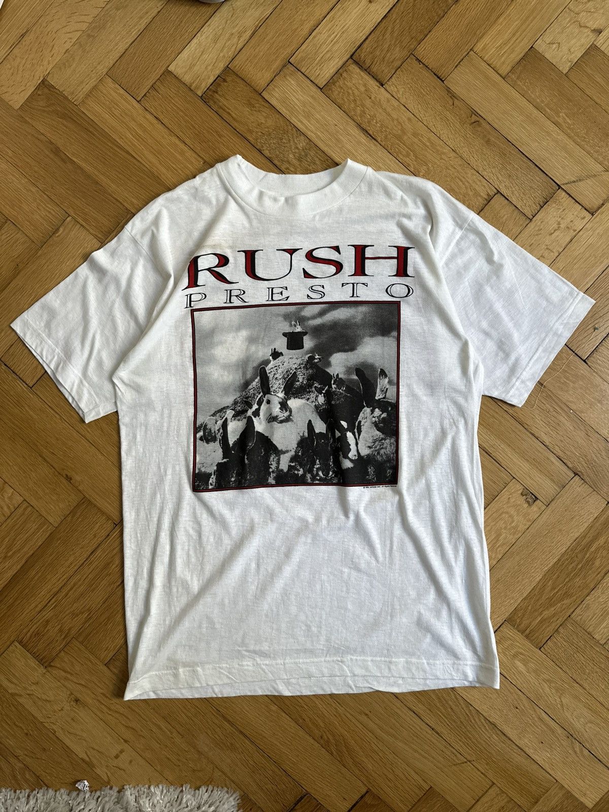 Vintage Vintage Rush Presto Concert T-Shirt 1990s Band Rock shirt Size US XL / EU 56 / 4 - 2 Thumbnail