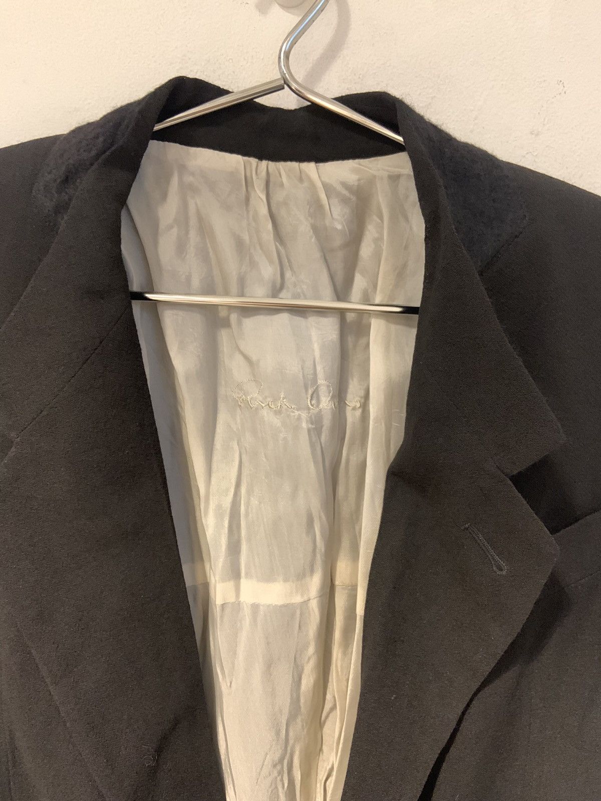 Rick Owens Rick Owens Wool Blazer with T-shirt Back Detail Size US S / EU 44-46 / 1 - 5 Thumbnail