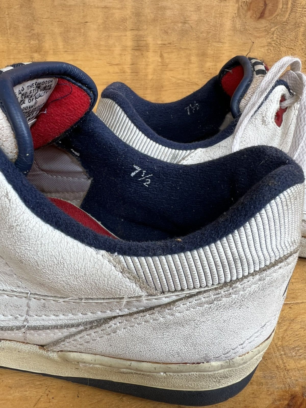 Nike × Vintage 1980s Vintage Nike Basketball Men's Shoes OG 80's Sz US 7.5 Size US 7.5 / EU 40-41 - 14 Thumbnail