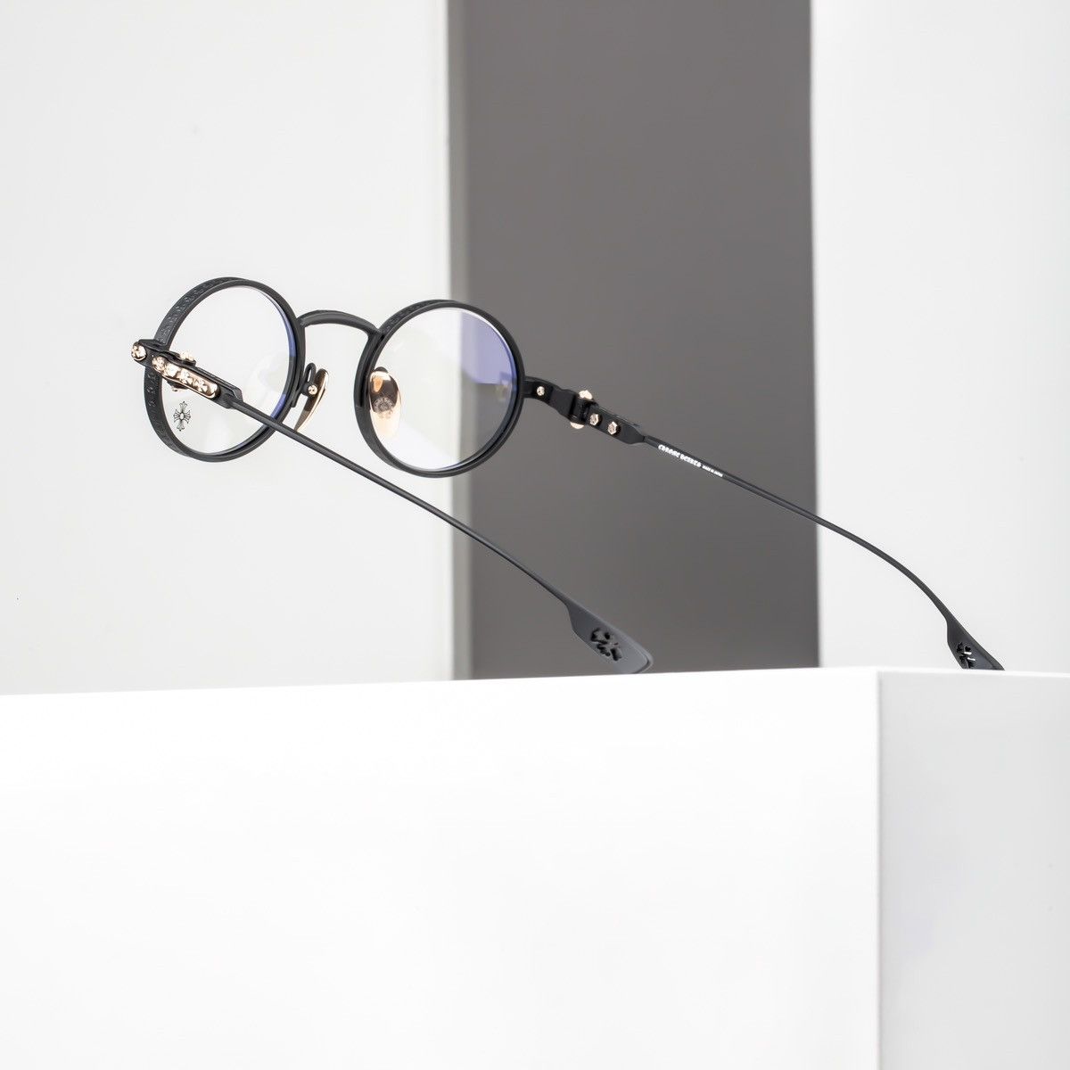 Chrome Hearts CHROME HEARTS HONEY DIPPED BLACK-18KGP GLASSES Size ONE SIZE - 7 Thumbnail