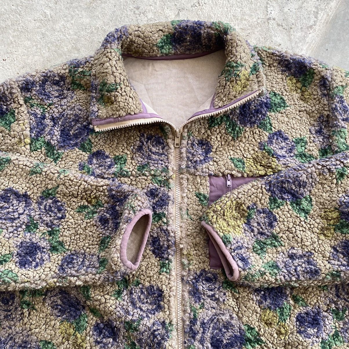 Japanese Brand JOUETIE Flower Multicolor Deep Pile Zipper Sweater Size US M / EU 48-50 / 2 - 5 Thumbnail