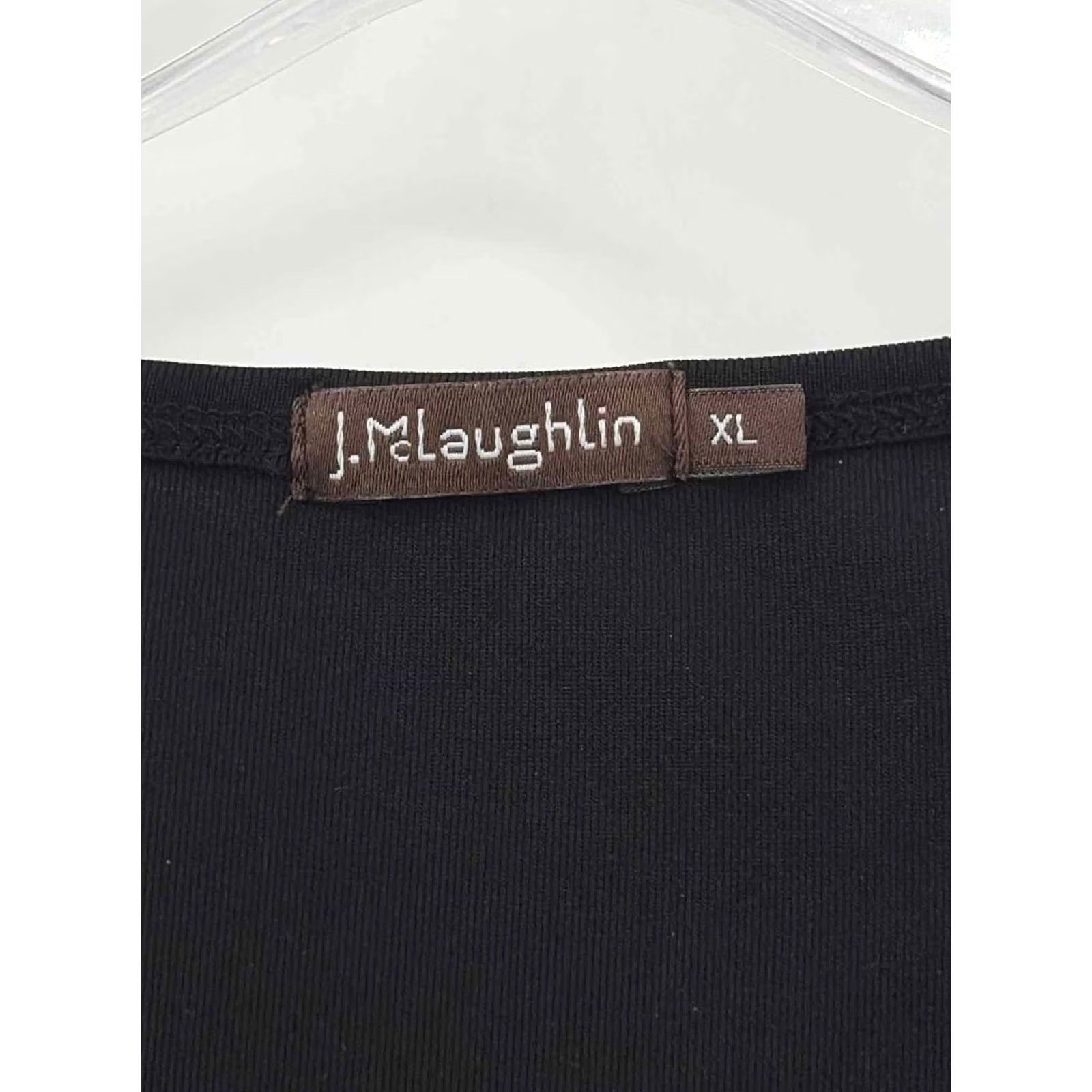 J.McLaughlin J Mclaughlin Black XL Long Sleeve T-shirt Size XL / US 12-14 / IT 48-50 - 3 Thumbnail