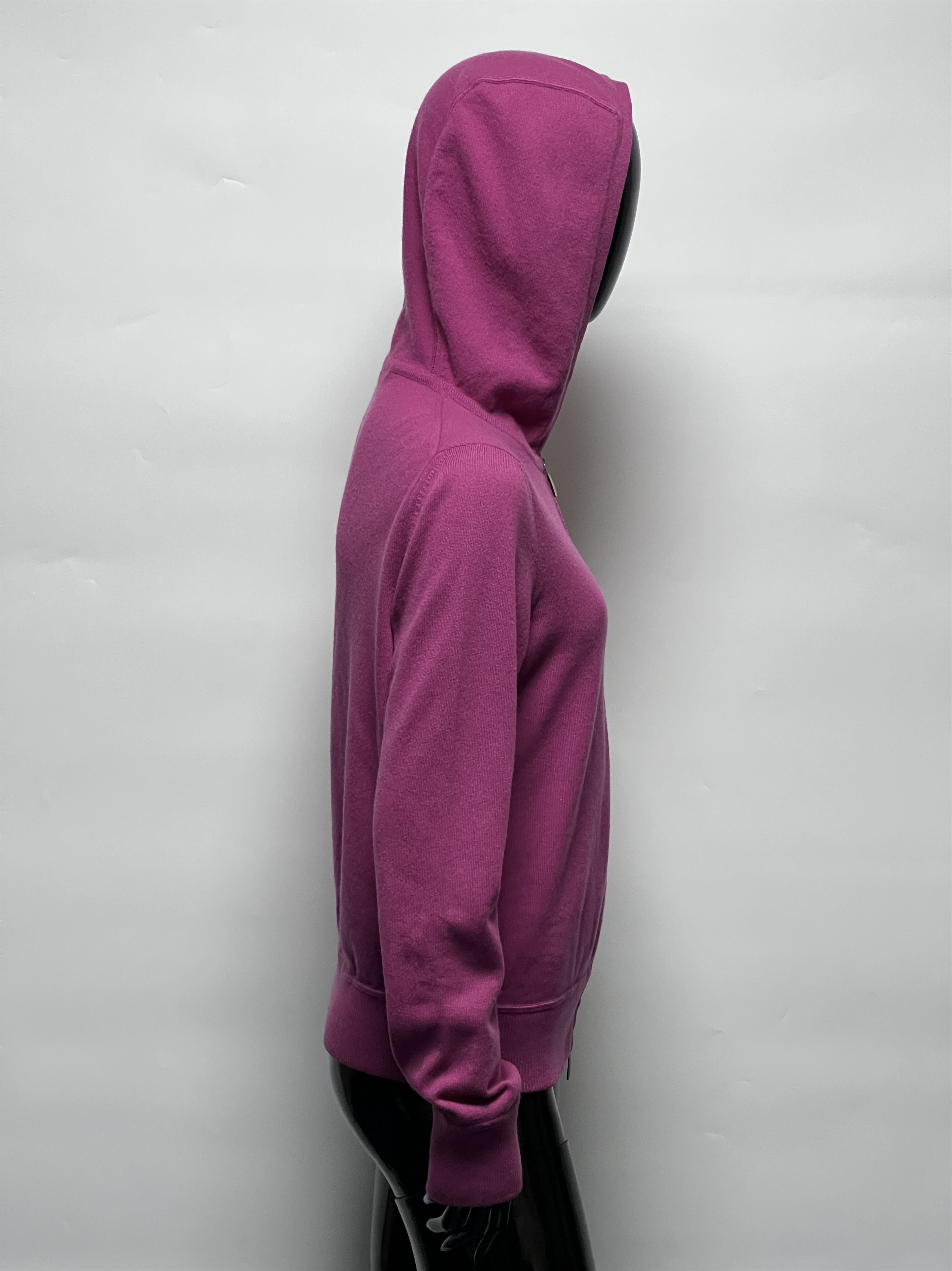 Malo Malo Women’s Fuchsia 100% Cashmere Full Zip Hoodie Size IT44 Size M / US 6-8 / IT 42-44 - 2 Thumbnail