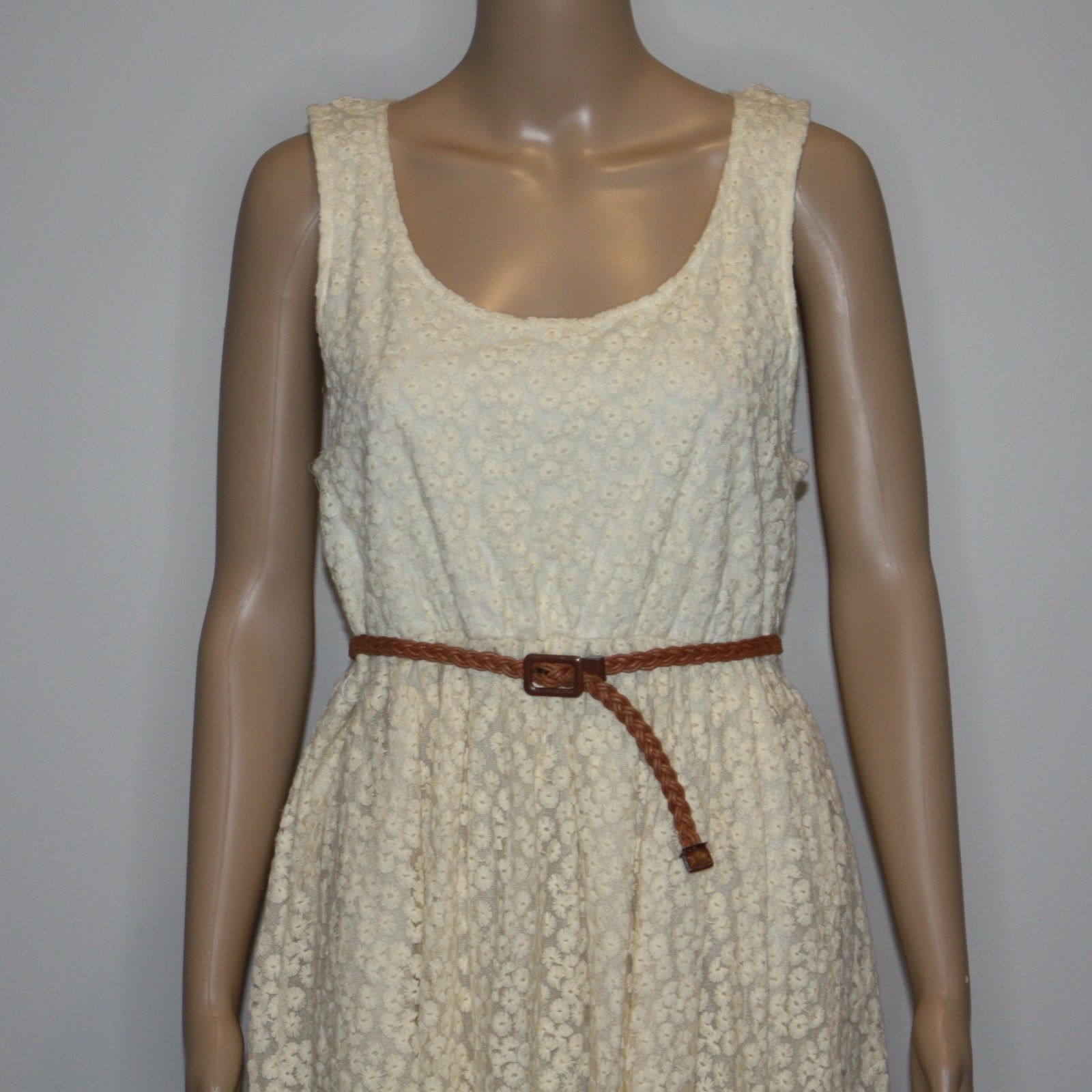 Other Others Follow Lost Moxie Cream Lace Dress size Large NWT $76 Size L / US 10 / IT 46 - 7 Thumbnail