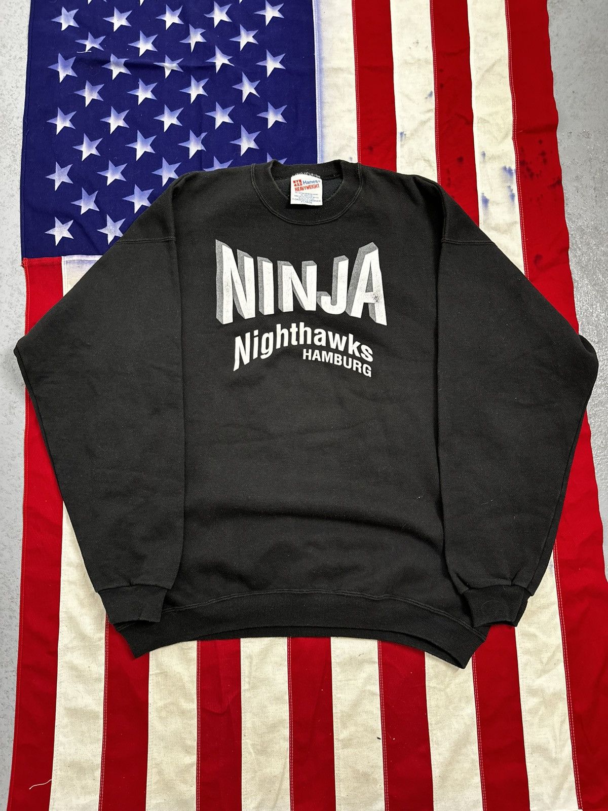 Band Tees Vintage Hamburg Hinja Nighthawks 90s sweatshirt Size US XL / EU 56 / 4 - 1 Thumbnail
