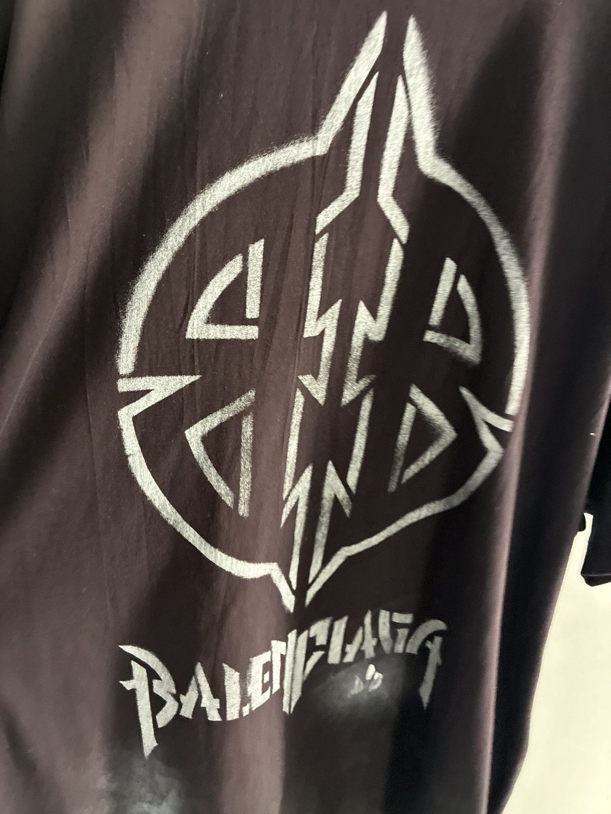 Balenciaga Balenciaga Metal Stencil BB Vintage Cotton T Shirt Size US S / EU 44-46 / 1 - 3 Thumbnail