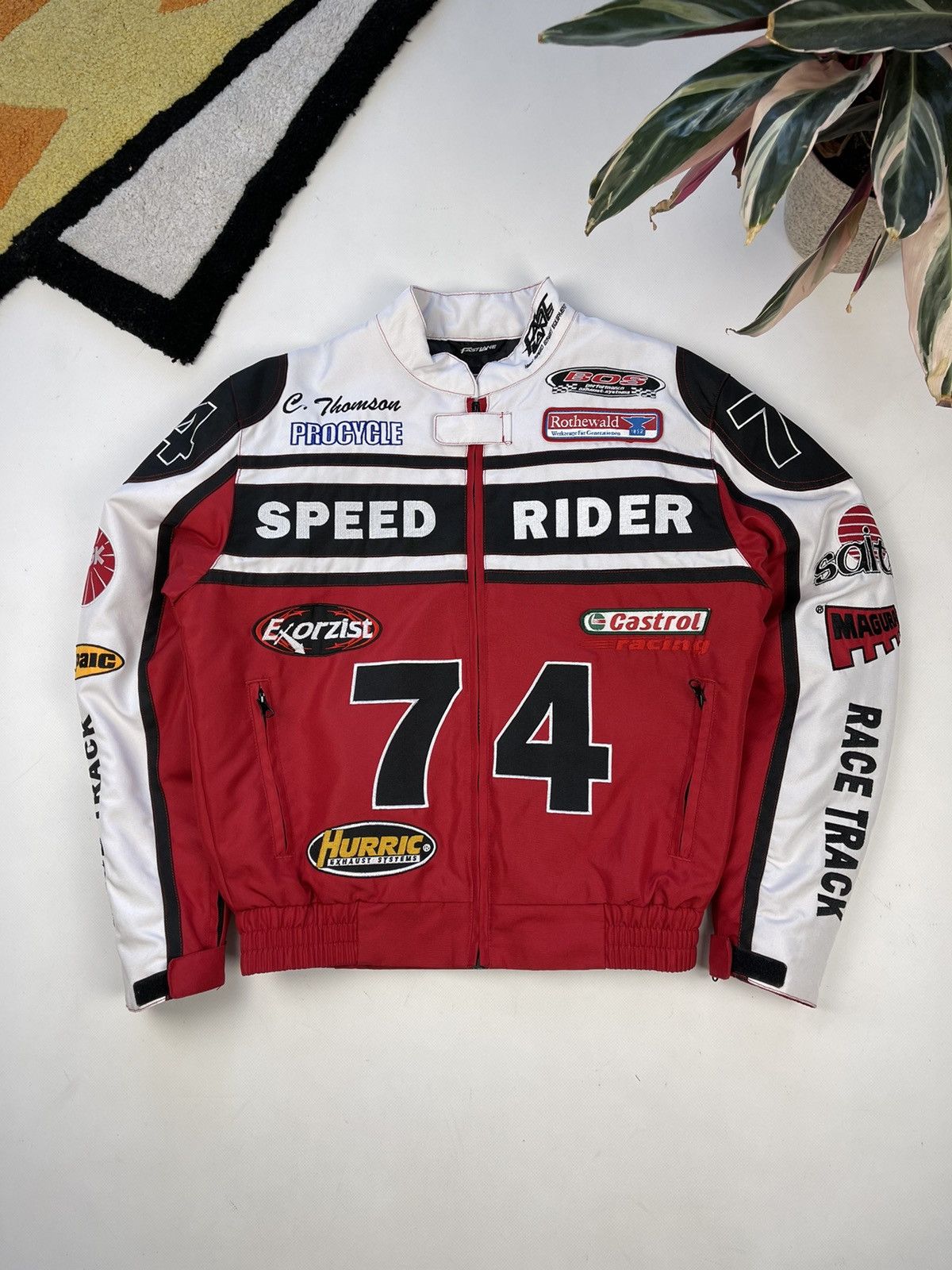 image of Grailed x Racing Vintage Speed Rider Procycle Race Track Racing Jacket, Men's (Size Small)