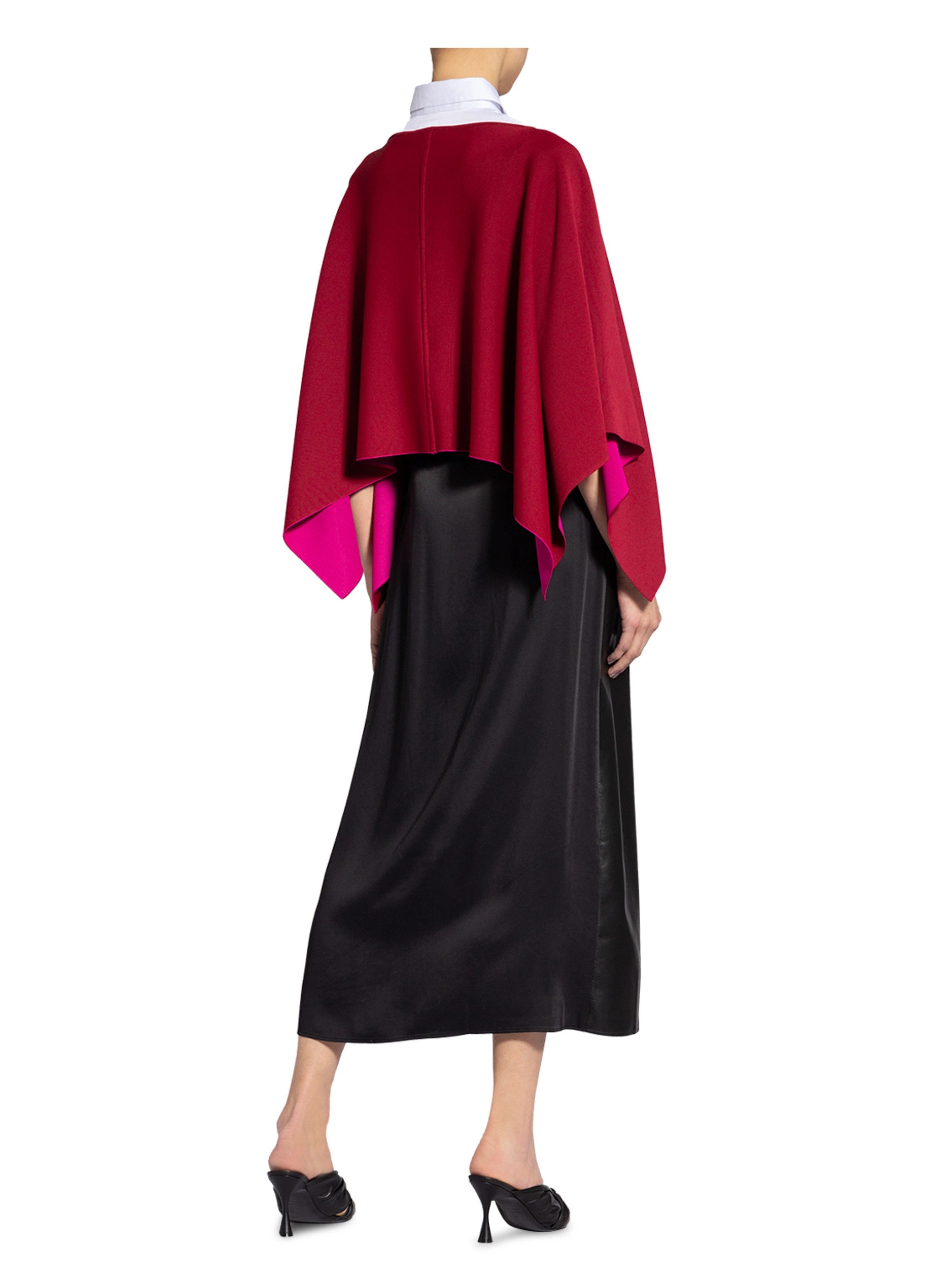 Valentino o1y0226 Size : XL / Crewneck Cloak in Burgundy Size ONE SIZE - 3 Thumbnail