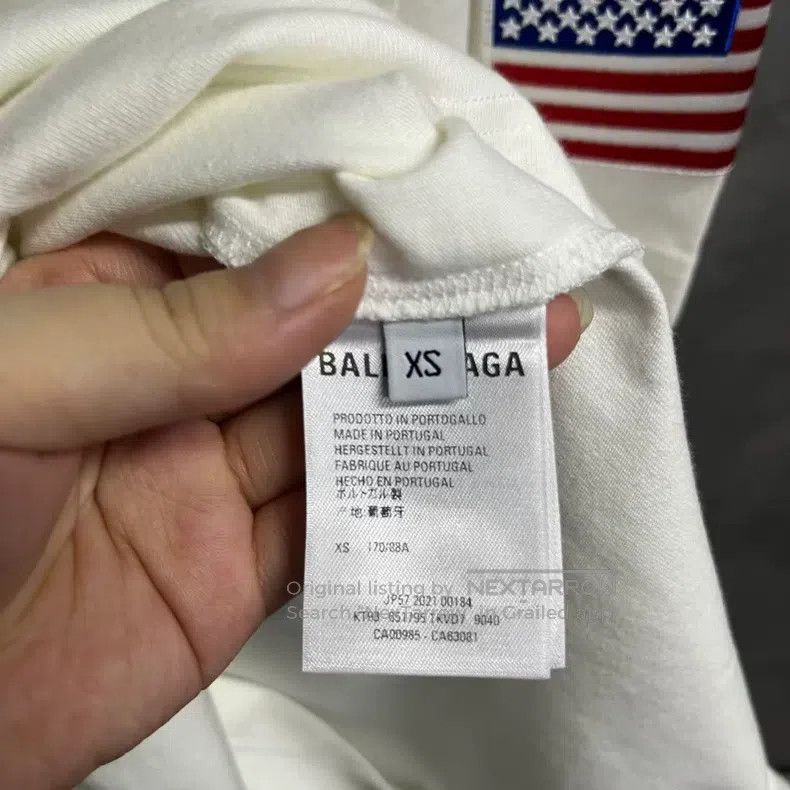 Balenciaga Balenciaga White Letter Print Crew Neck Short Sleeve T-Shi Size US XS / EU 42 / 0 - 3 Thumbnail