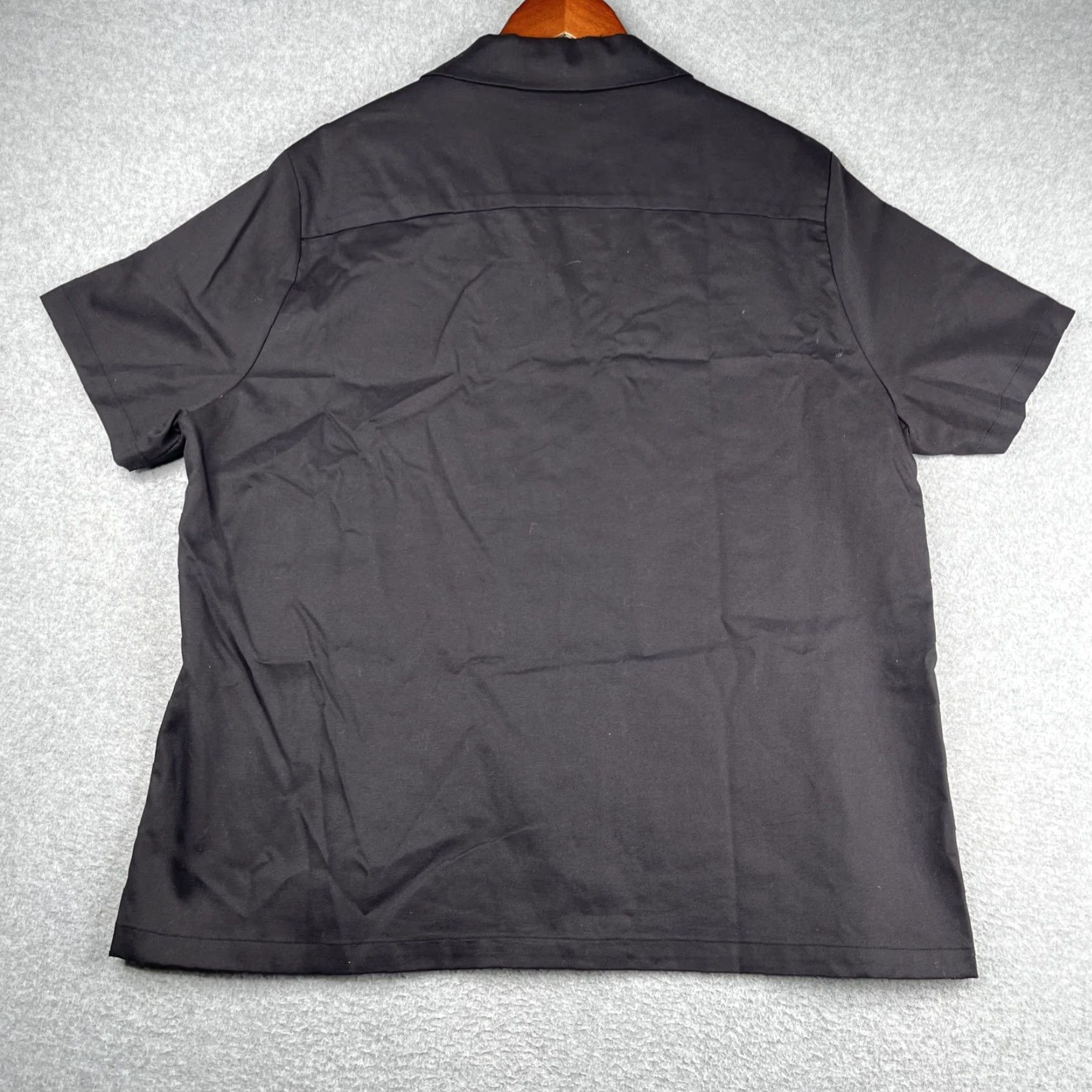 Logo 7 Gabriel Salcedo Shirt L Black Short Sleeve Button Up Embroidered Logo Mens Size US L / EU 52-54 / 3 - 4 Thumbnail