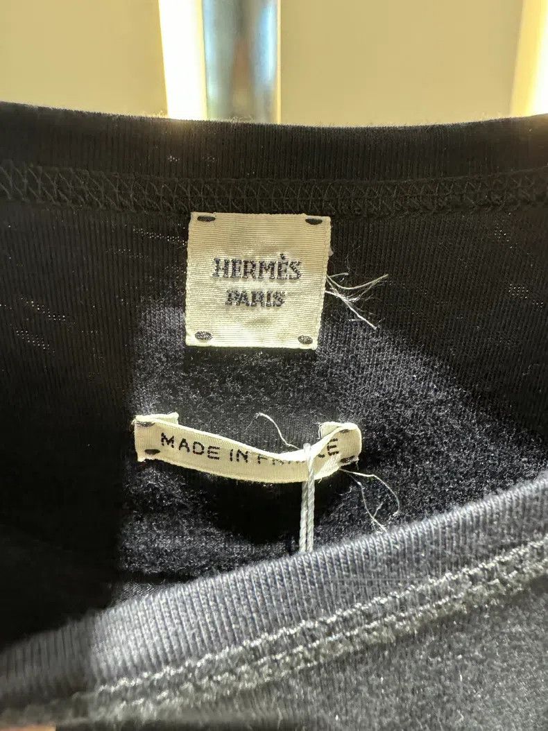 Hermes Hermes Blue-black pocket embroidered dress Size XXS / US 00 / IT 34 - 4 Thumbnail