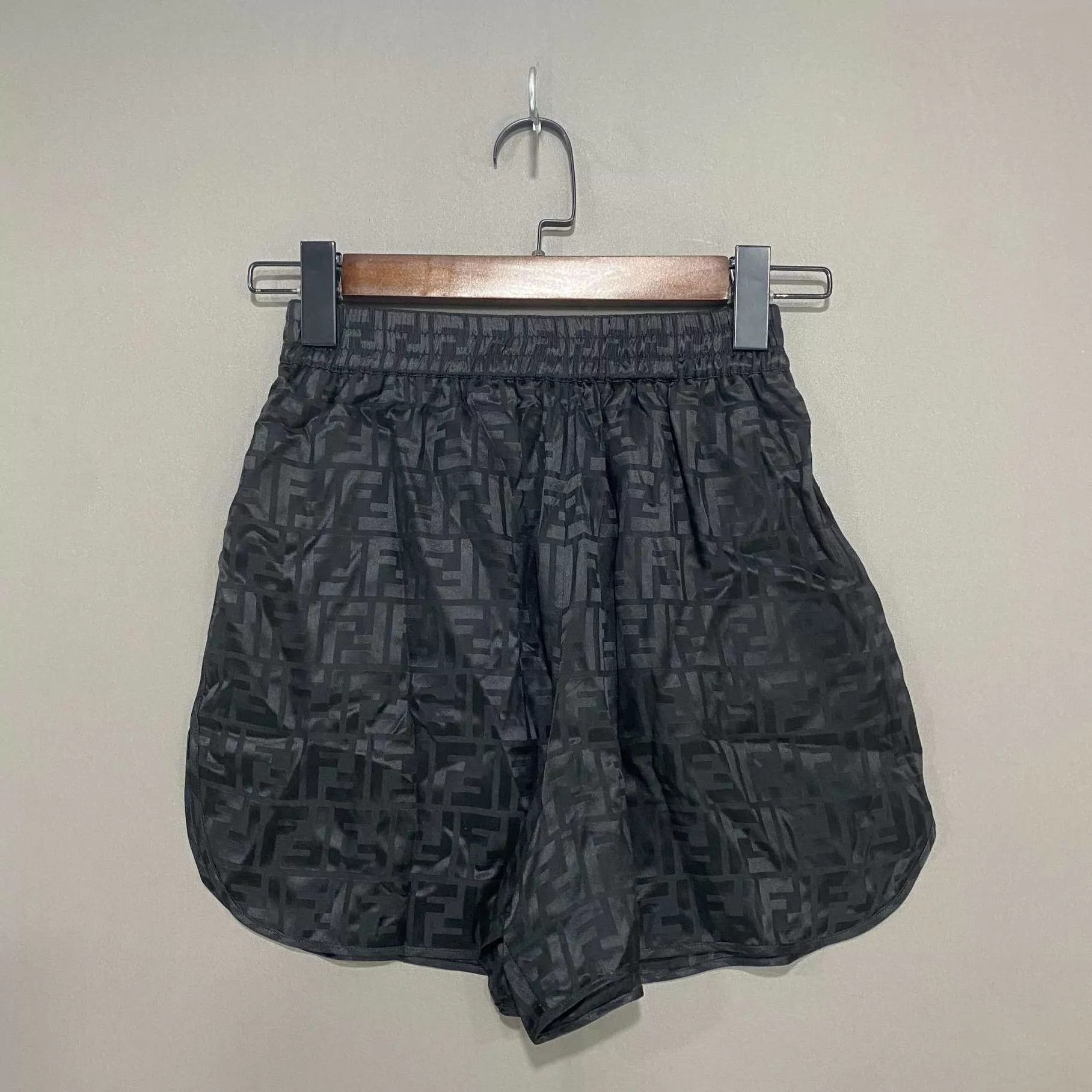 Fendi FENDI Double F All-Over Print Shorts 98 New 36 Size 25" / US 0 / IT 36 - 2 Thumbnail