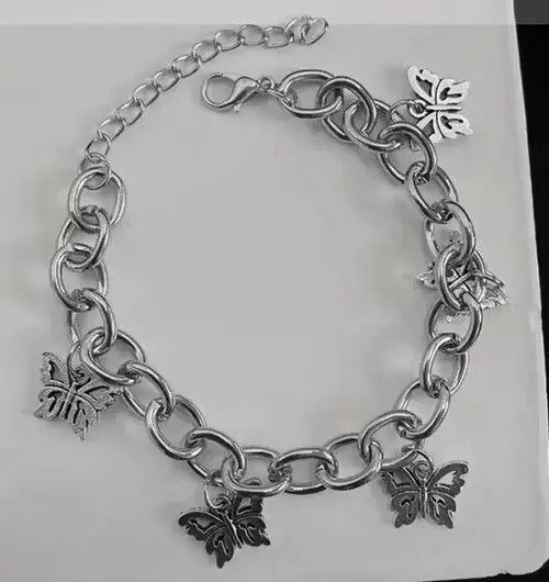 Jewelry Streetwear Vintage Butterfly Bracelet Size ONE SIZE - 4 Thumbnail