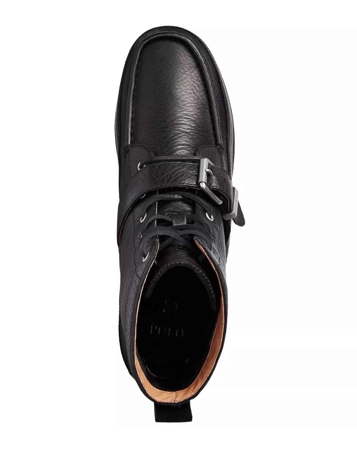 Polo Ralph Lauren Polo Ralph Lauren Men’s Ranger Tumbled Leather Black 9.5D Size US 9.5 / EU 42-43 - 4 Thumbnail