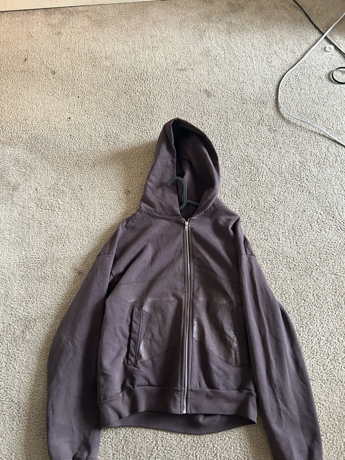 image of Basketcase Gallery Zip Up Hoodie in Red, Men's (Size Medium)