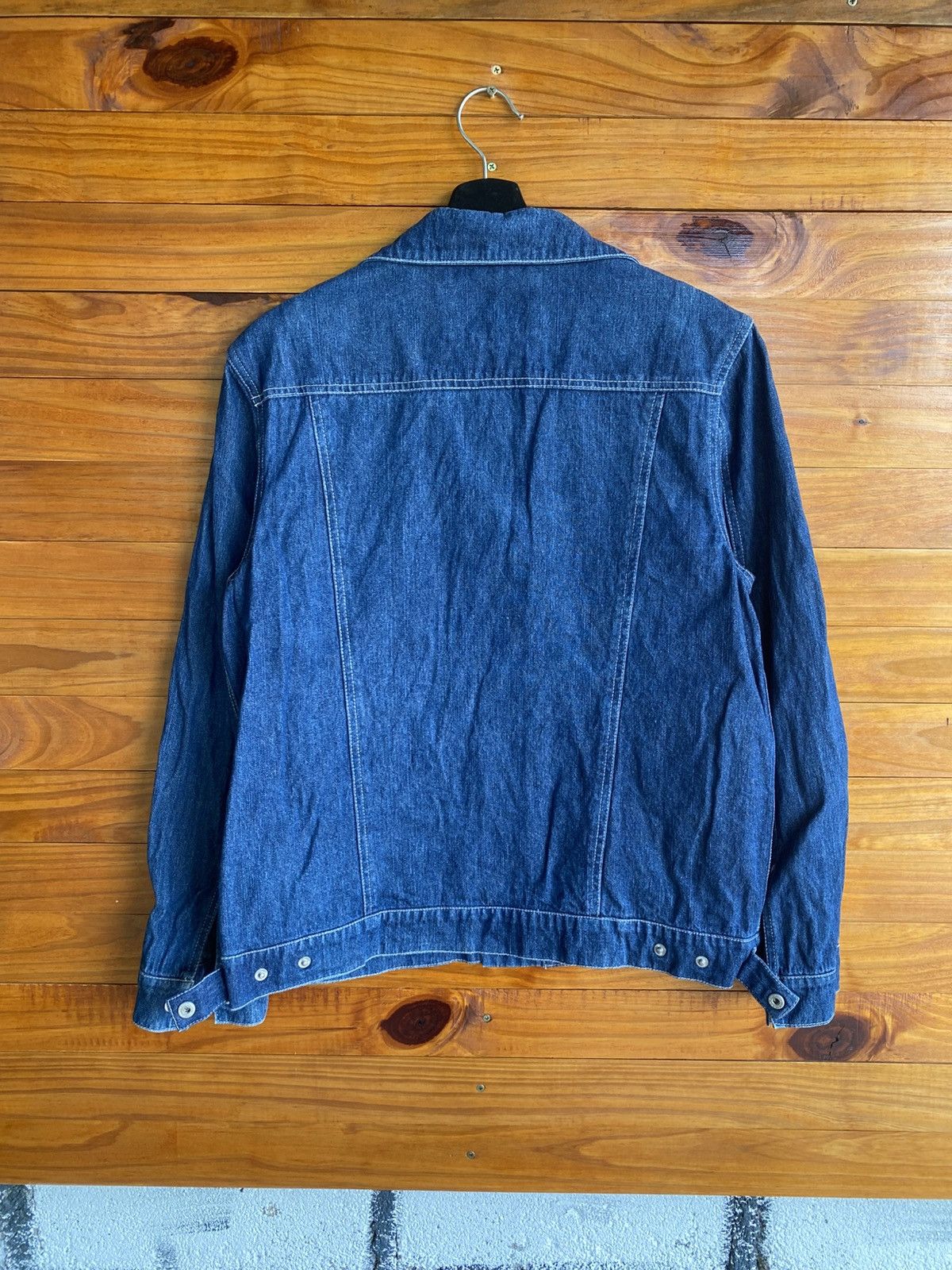 Japanese Brand Vintage Japanese Denim Jacket – Unbranded Stickman Logo Tag Size US M / EU 48-50 / 2 - 6 Thumbnail