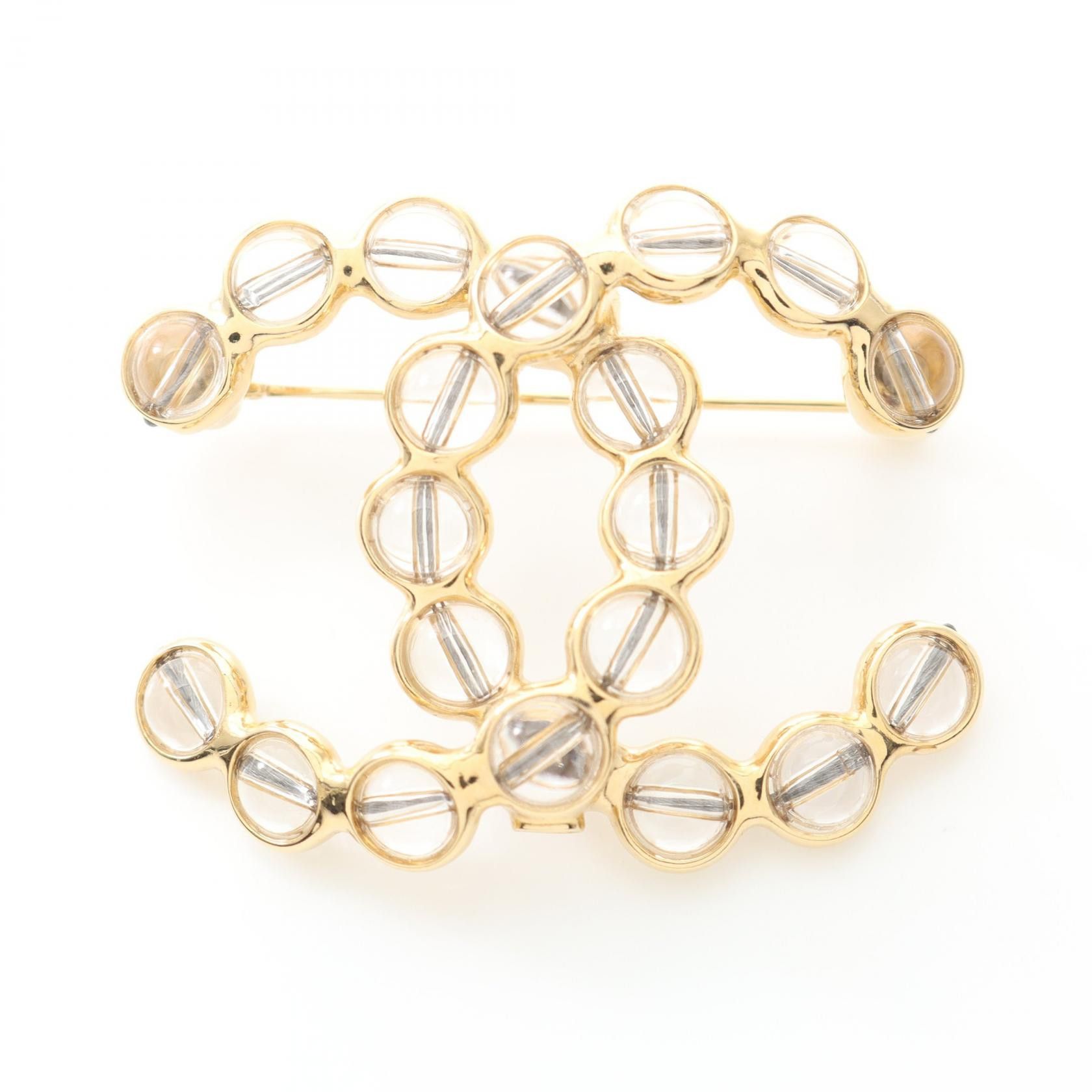 Chanel Chanel Chanel Coco Mark Brooch Metal Brooch DUTY FREE for USA Size ONE SIZE - 1 Thumbnail