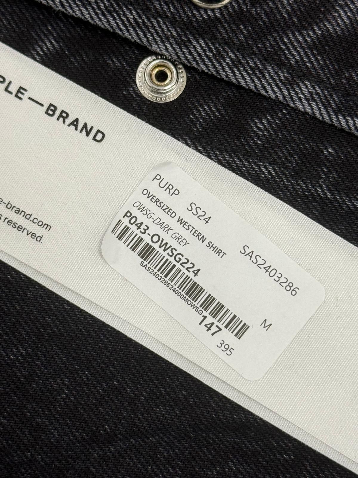 Purple Brand Purple Brand Black Monogram Shirt Size US M / EU 48-50 / 2 - 3 Thumbnail
