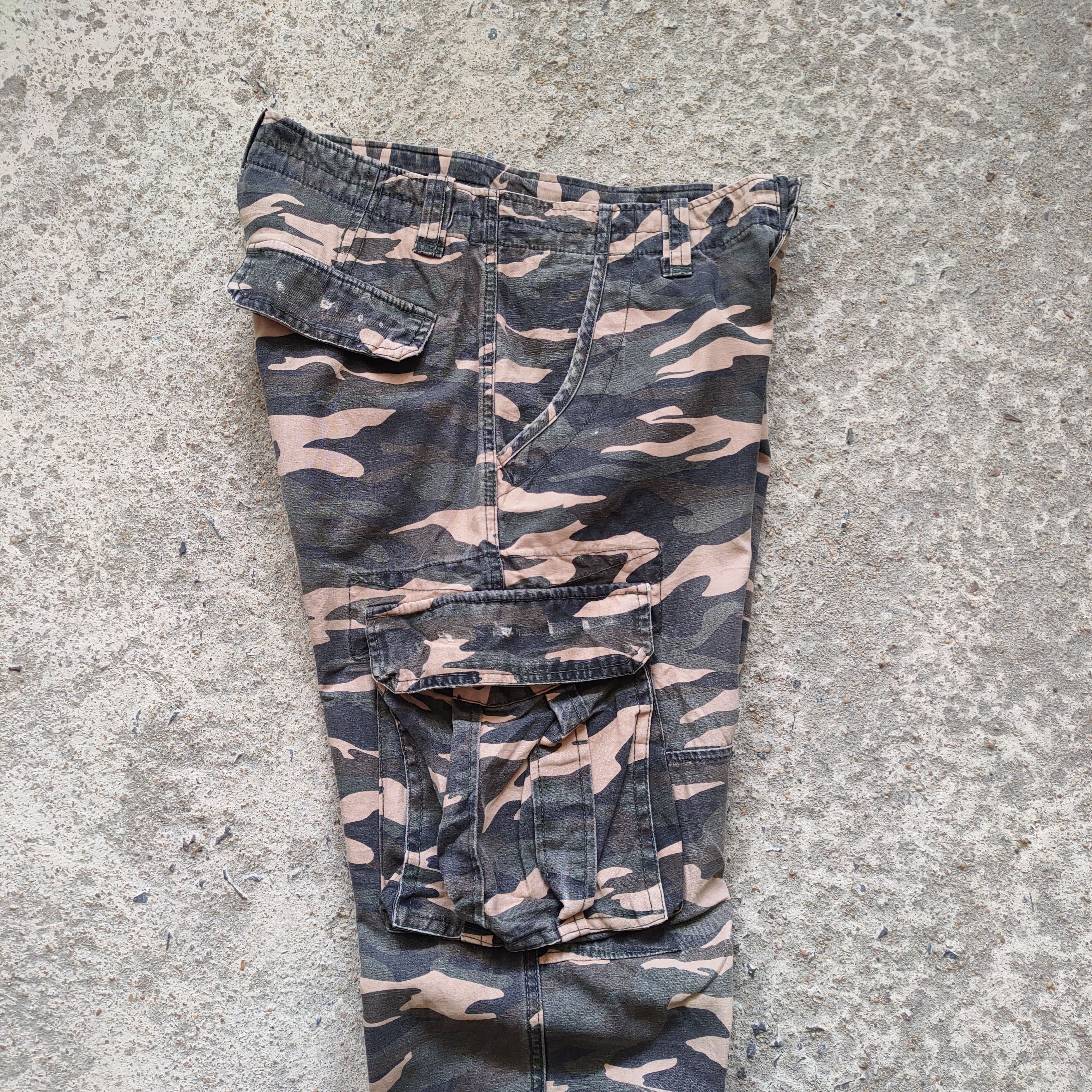 Japanese Brand × Vintage VINTAGE TWENTY WORK FADED CAMO CARGO PANTS Size US 32 / EU 48 - 11 Thumbnail