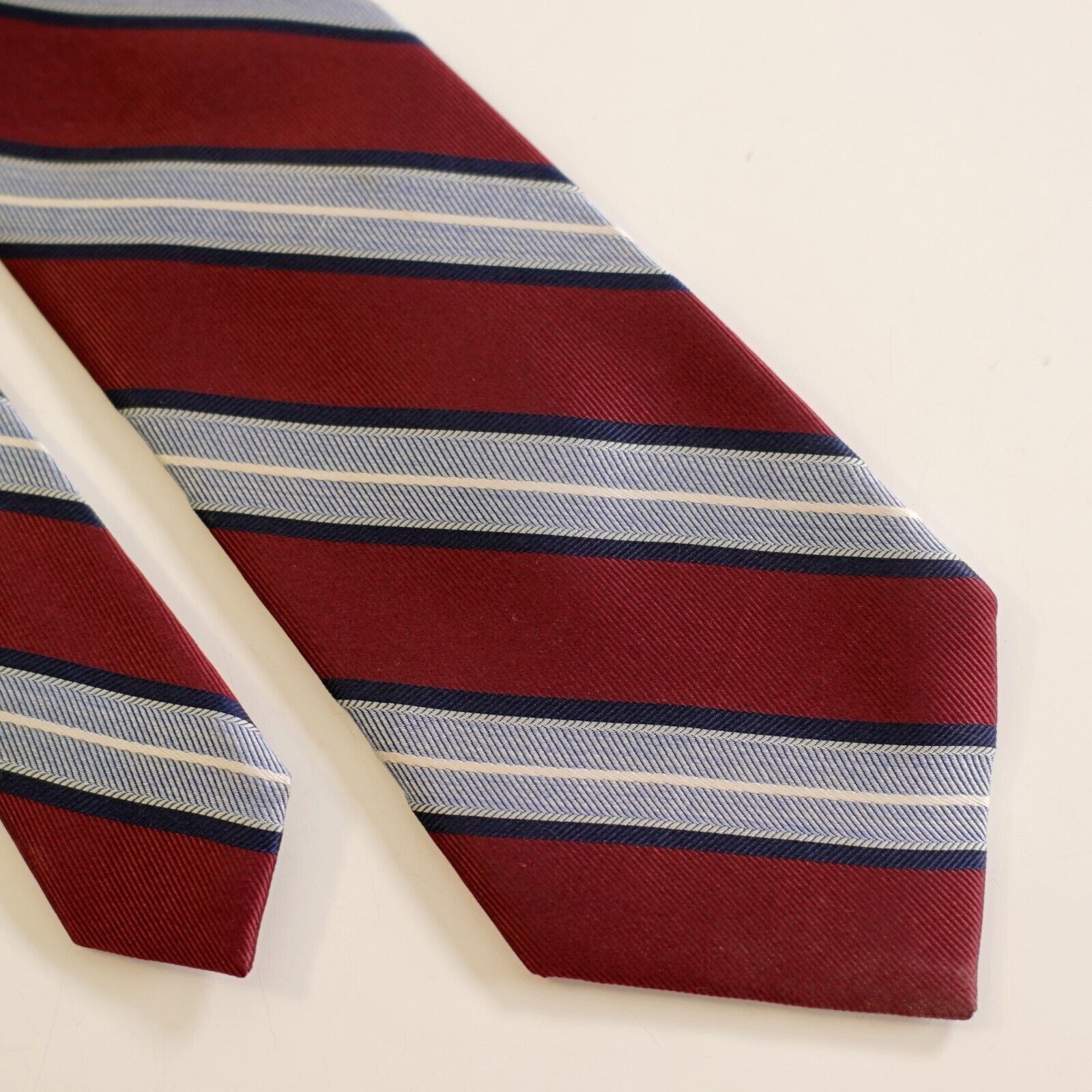 Jos. A. Bank Jos A Bank Heritage Collection Red Blue Striped Woven Skinny Size ONE SIZE - 1 Thumbnail