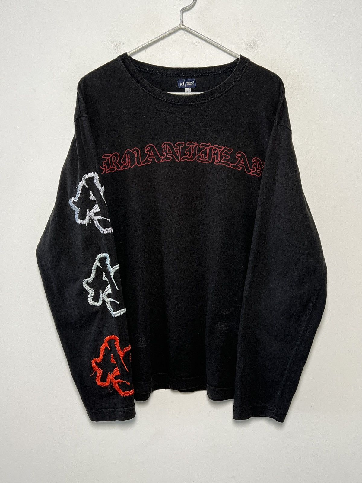 Giorgio Armani Armani Jeans longsleeve y2k goth erd Size US L / EU 52-54 / 3 - 1 Thumbnail