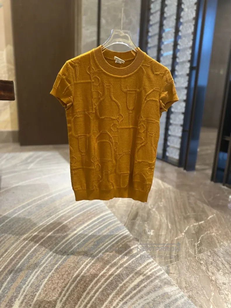 Hermes Hermes Sweater, Textured, Short Sleeve Size XXS / US 00 / IT 34 - 1 Thumbnail