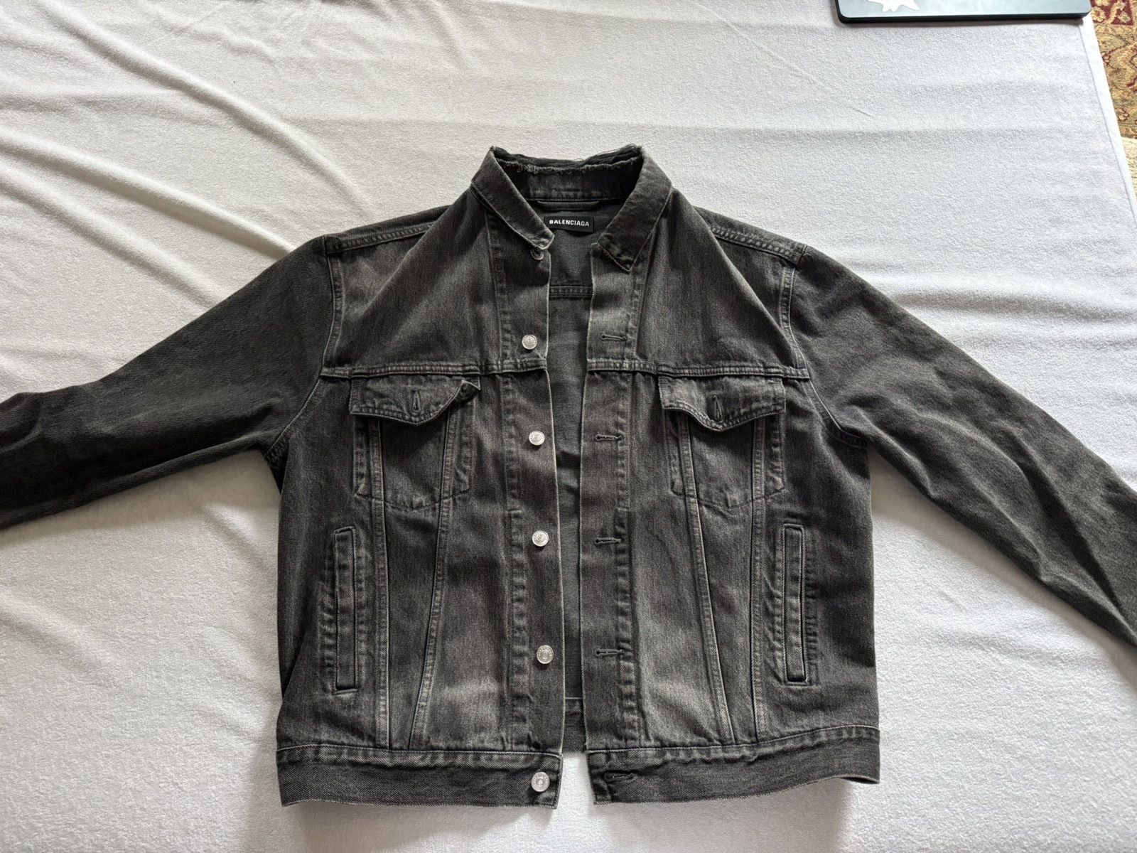 Balenciaga Balenciaga logo denim jacket Size US S / EU 44-46 / 1 - 1 Thumbnail