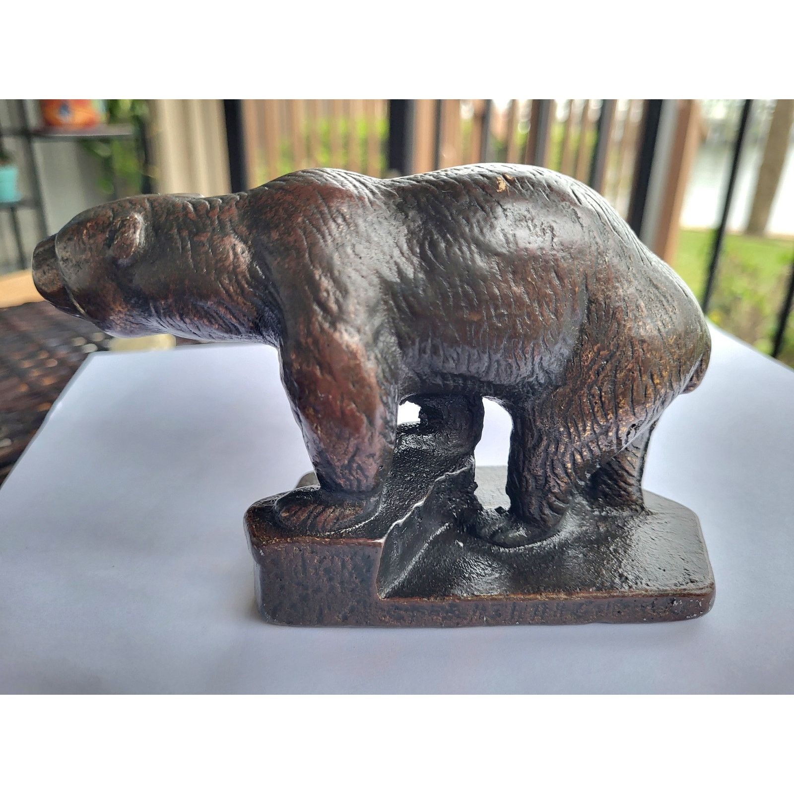Other ARTS & CRAFTS BRONZE GRIZZLY BEAR BOOKEND C1910 STATUE Size ONE SIZE - 2 Thumbnail