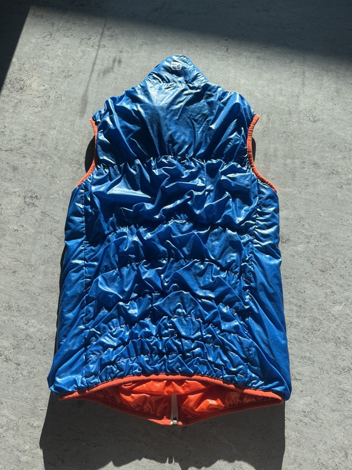 ORTOVOX Ortovox Swisswol Inside Blue/ Orange Men's Full Zip Vest Size US S / EU 44-46 / 1 - 5 Thumbnail