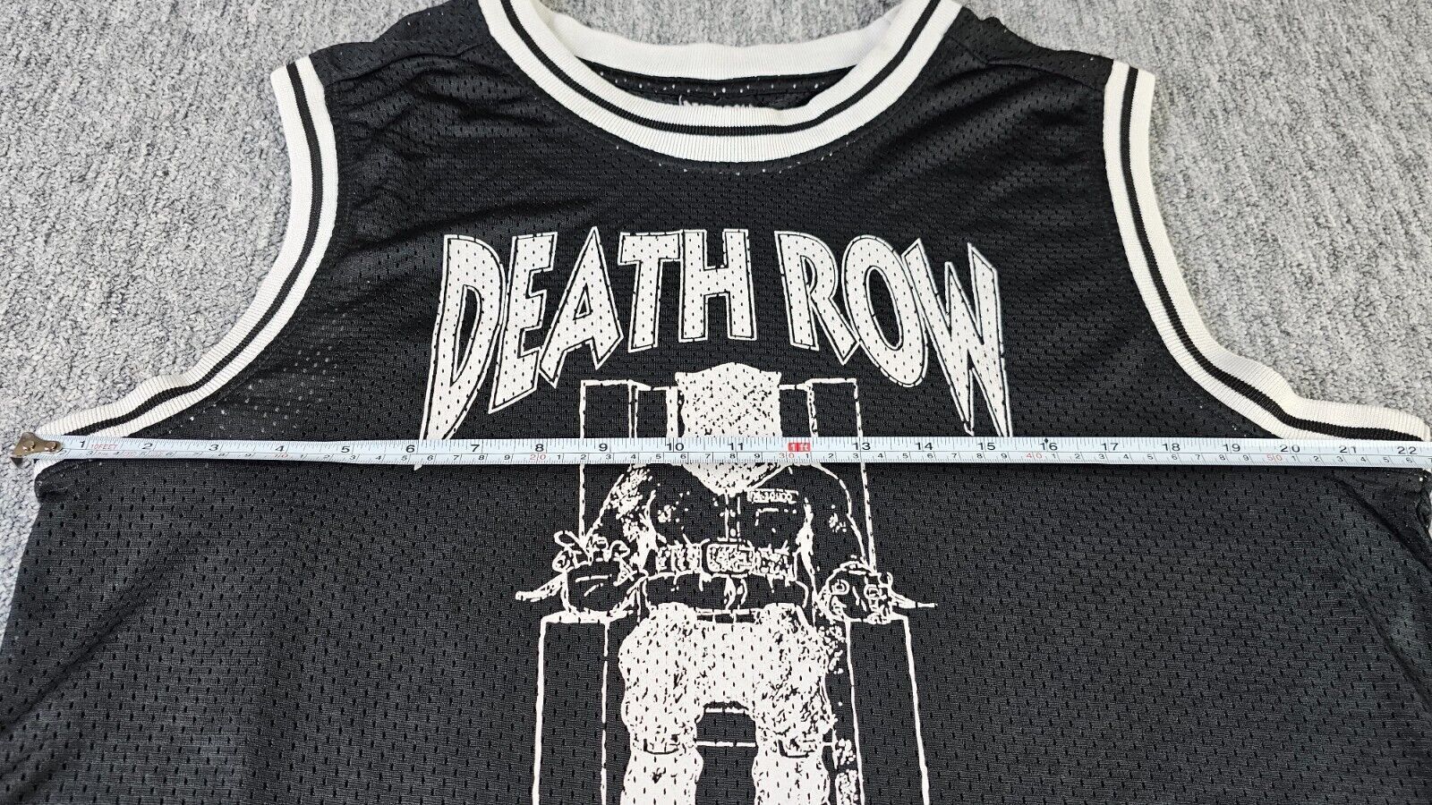 Death Row Records Vintage Death Row Records Mesh Basketball Jersey Tank Top M Size US M / EU 48-50 / 2 - 7 Thumbnail
