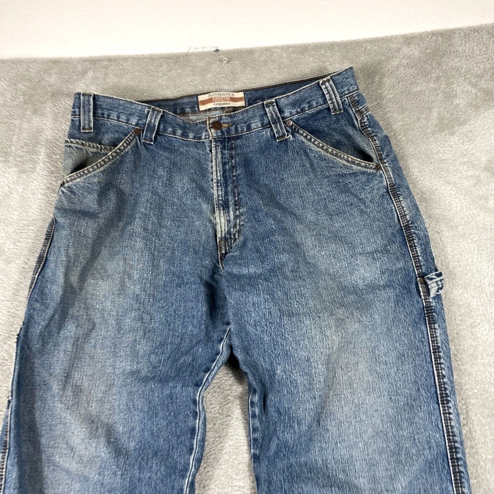 Vintage VINTAGE Levi's Signature Carpenter Jeans Mens 36x30 Blue Baggy Skater Denim Size US 36 / EU 52 - 6 Thumbnail
