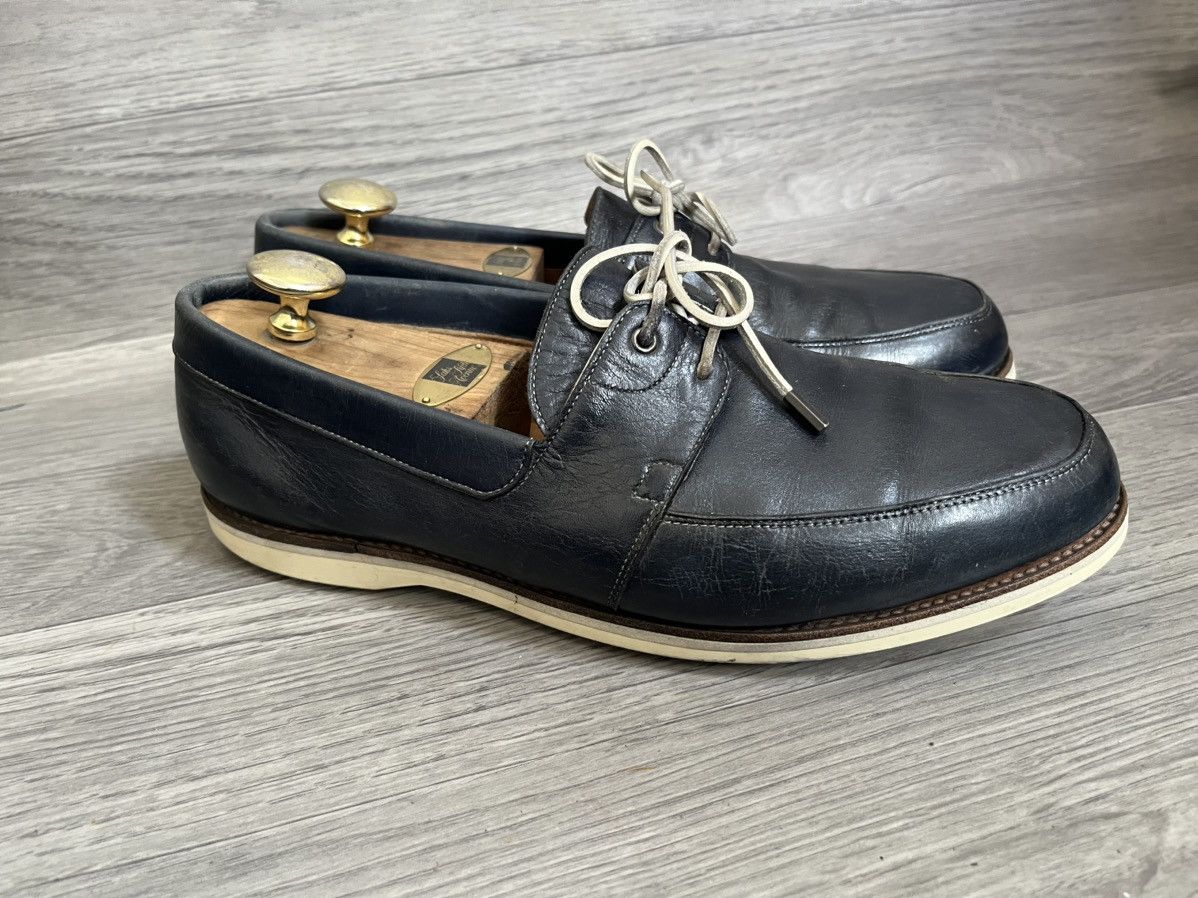 John Lobb John lobb arima blue leather moccasin loafers uk 9EE Size US 10 / EU 43 - 8 Thumbnail