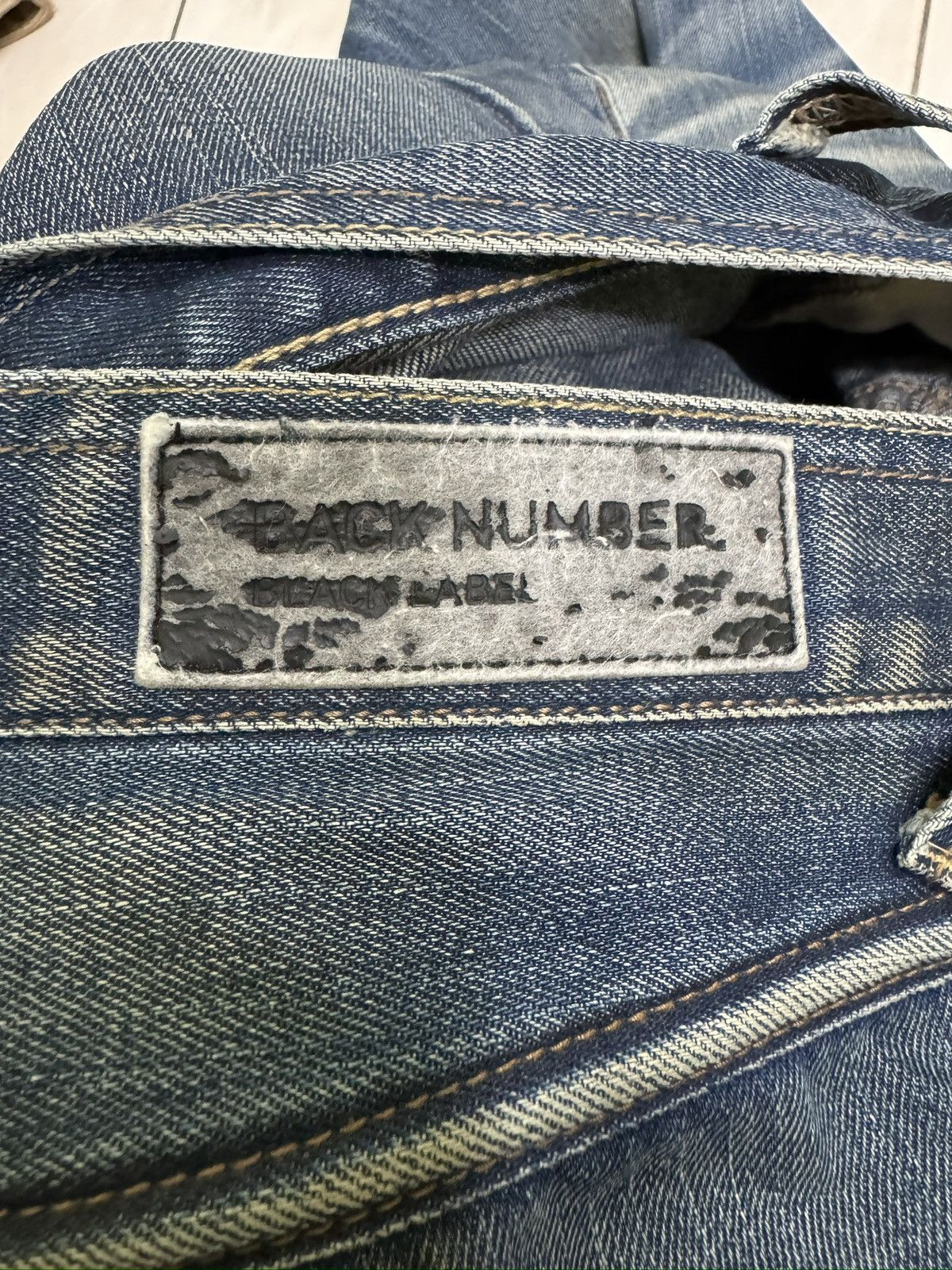 Vintage Vintage Archive Back Number Heavy Whisker Mud Wash Denim Size US 32 / EU 48 - 14 Thumbnail