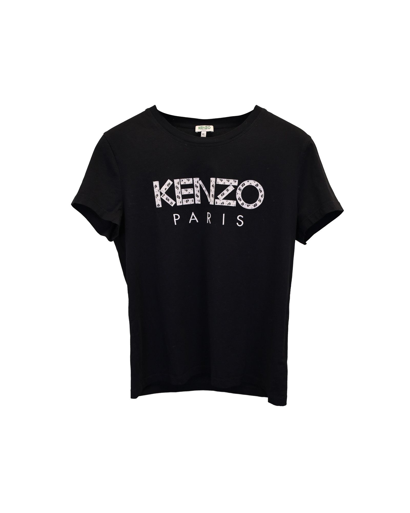 Kenzo Kenzo Logo T-shirt in Black Cotton Size M / US 6-8 / IT 42-44 - 1 Thumbnail