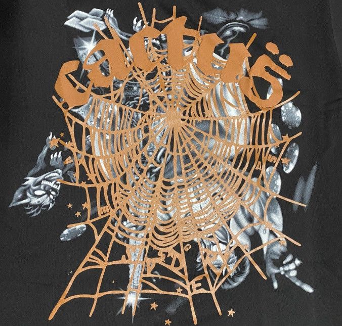 Complex Travis Scott x Sp5der Airbrush Black OG Web Cactus Tee (M) Size US M / EU 48-50 / 2 - 8 Thumbnail