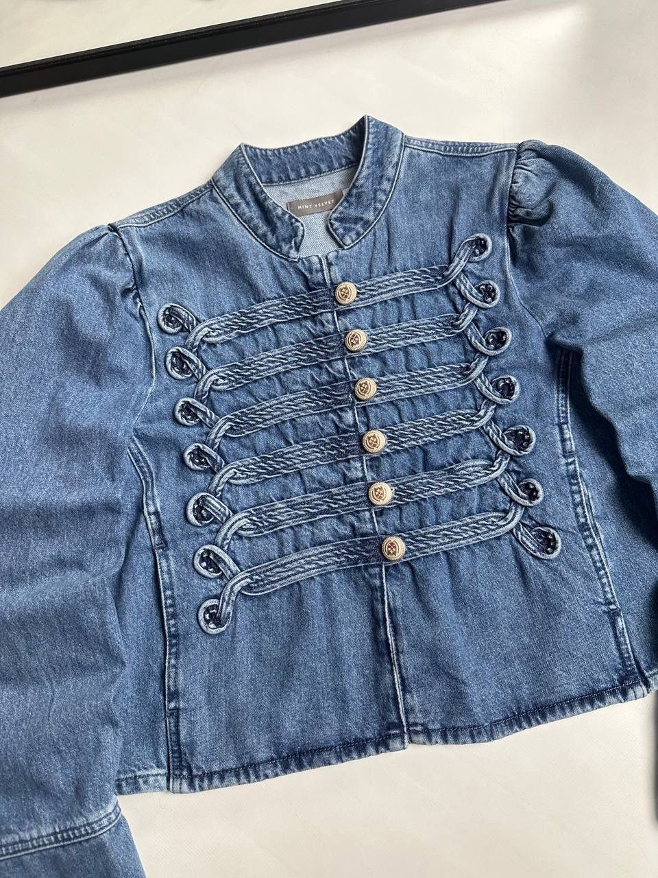 Japanese Brand Vintage Denim Hedi Slimane Napoleon Military Gothic Jacket Size L / US 10 / IT 46 - 4 Thumbnail
