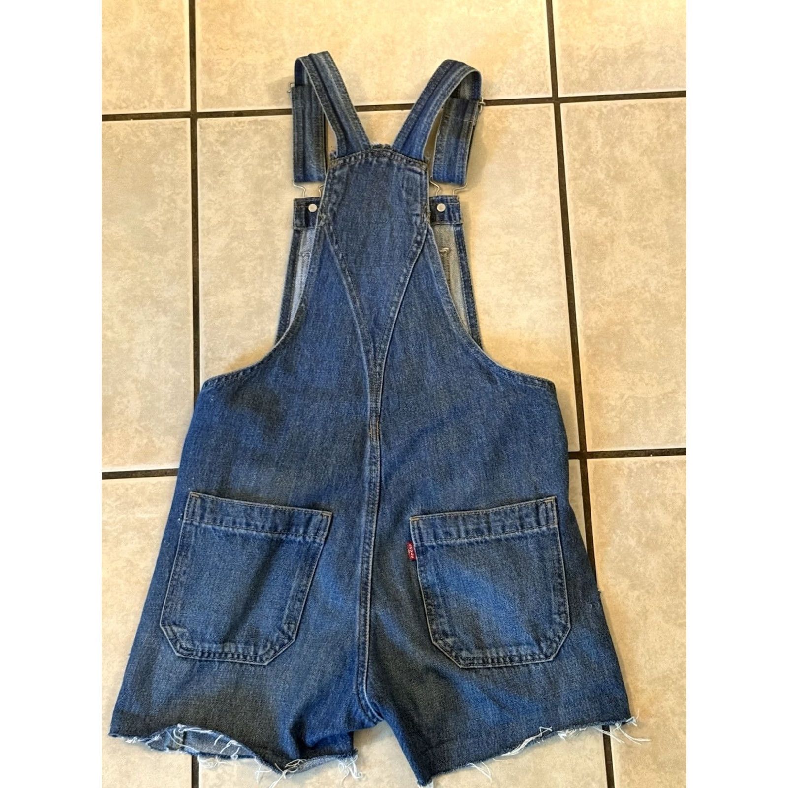 Levi's Levi’s Women’s Chopped Bib Overalls Denim One-Piece 90s Bohemian Casual XS Blue Size 26" / US 2 / IT 38 - 2 Thumbnail