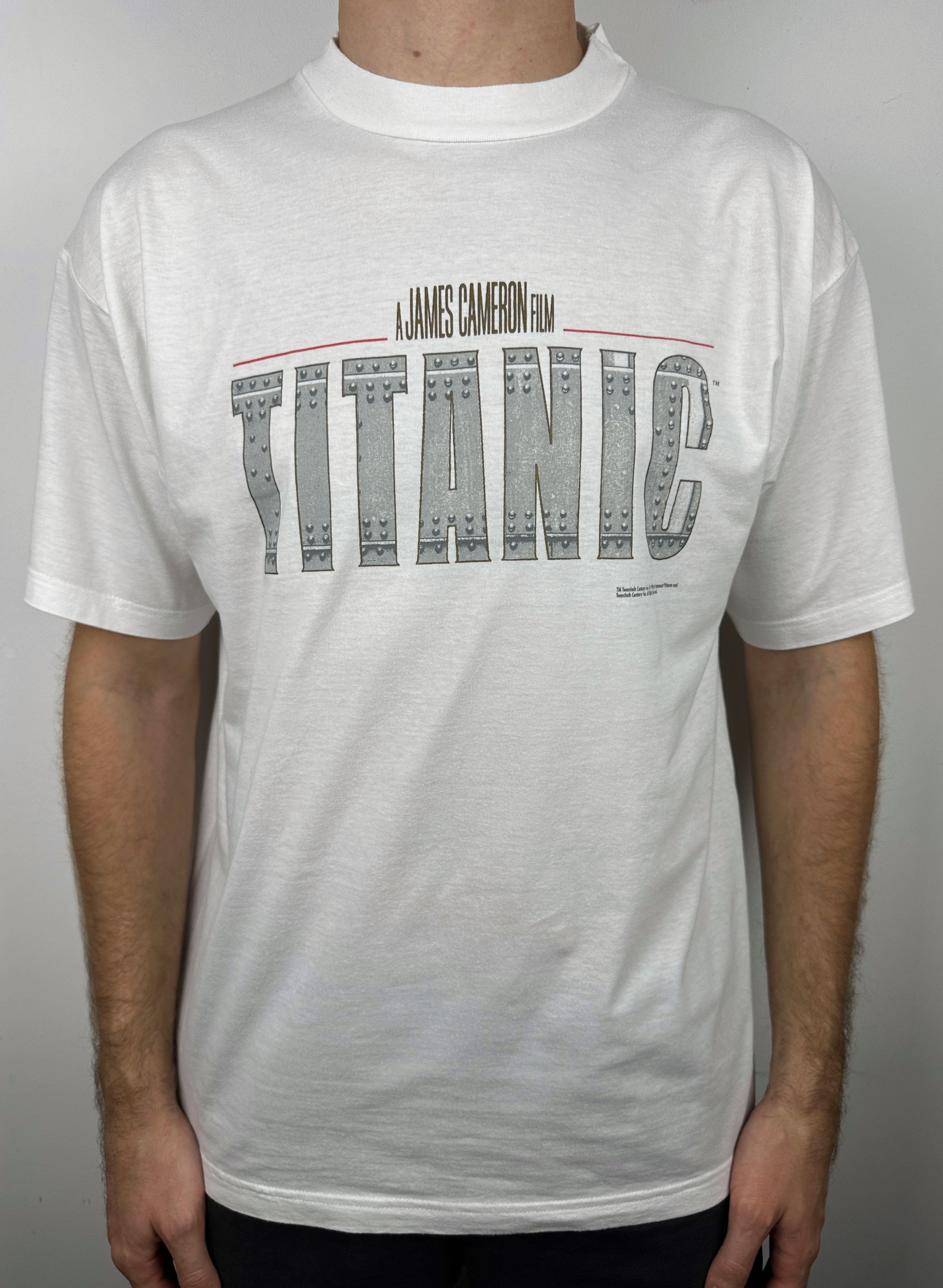 Vintage 90s Vintage Titanic Promo Movie Graphic T Shirt Tee Size US XL / EU 56 / 4 - 2 Thumbnail