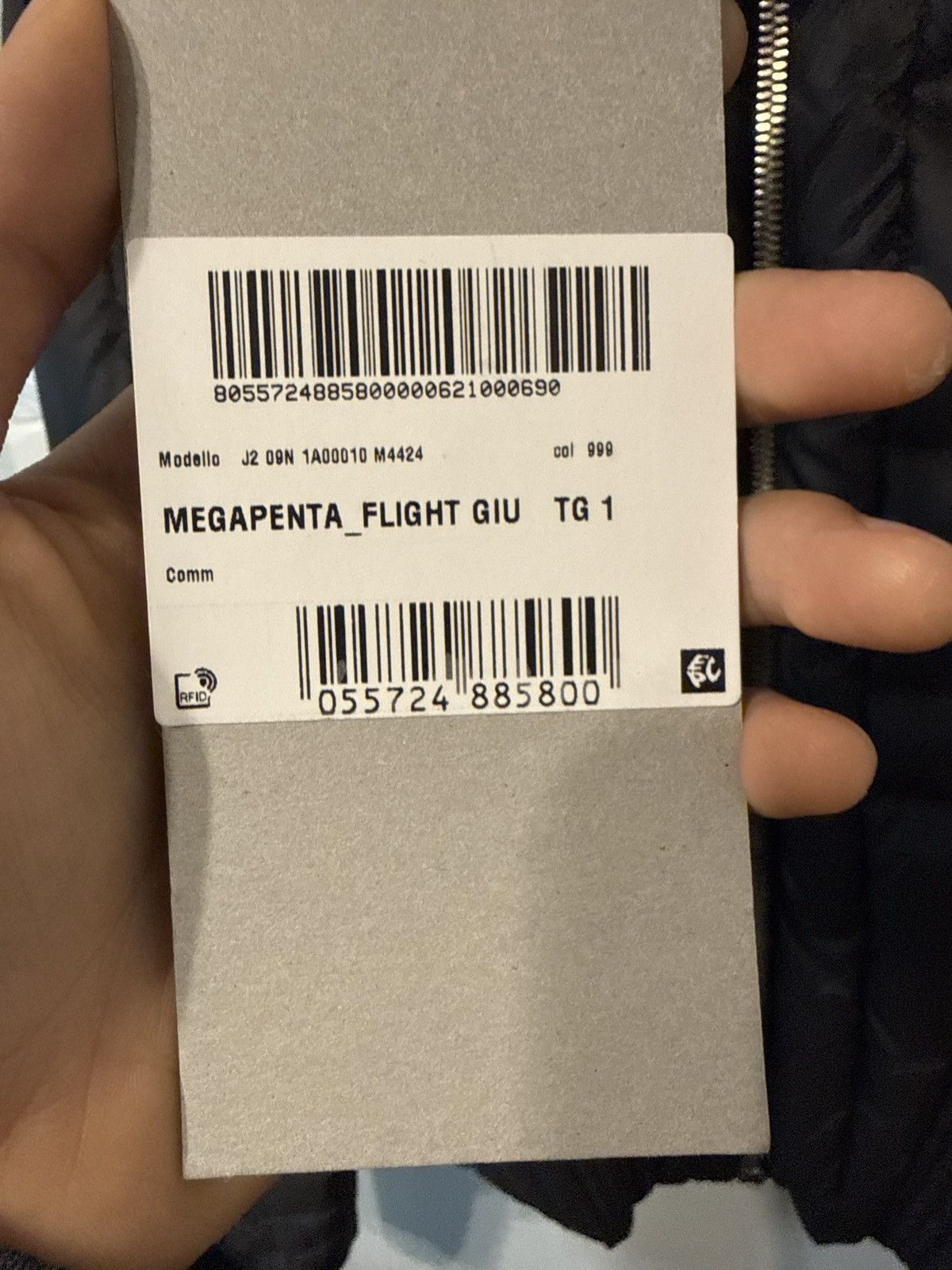Moncler × Rick Owens Rick Owens x Moncler Megapenta flight jacket Size US S / EU 44-46 / 1 - 7 Thumbnail
