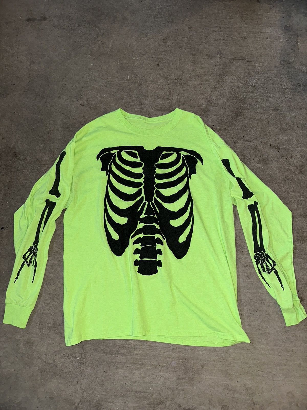 Playboi Carti Playboi Carti Die Lit Tour Skeleton Long Sleeve Tee | Grailed