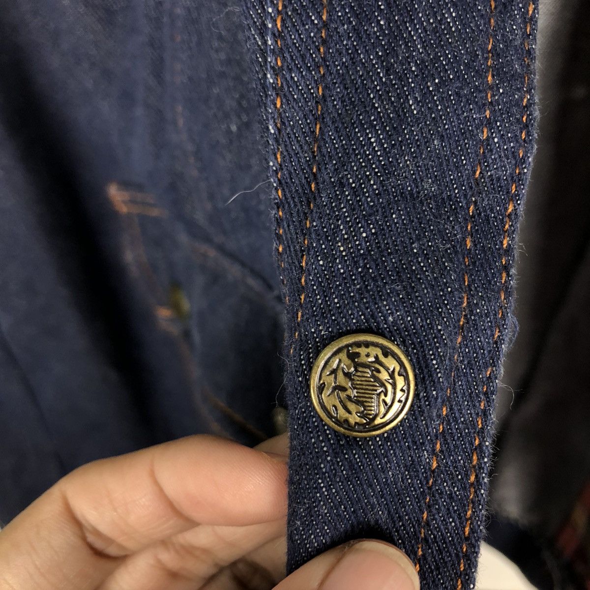 Japanese Brand 📌Vintage Denim Jacket Biker Design Valley Co Hoodie Size US M / EU 48-50 / 2 - 19 Thumbnail
