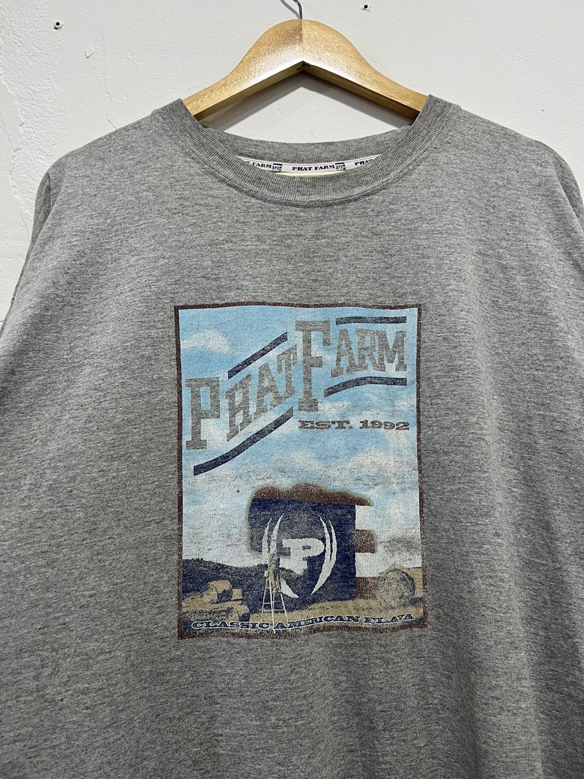 Phat Farm × Vintage Vintage Phat Farm American Flava Tshirt Size US XXL / EU 58 / 5 - 2 Thumbnail
